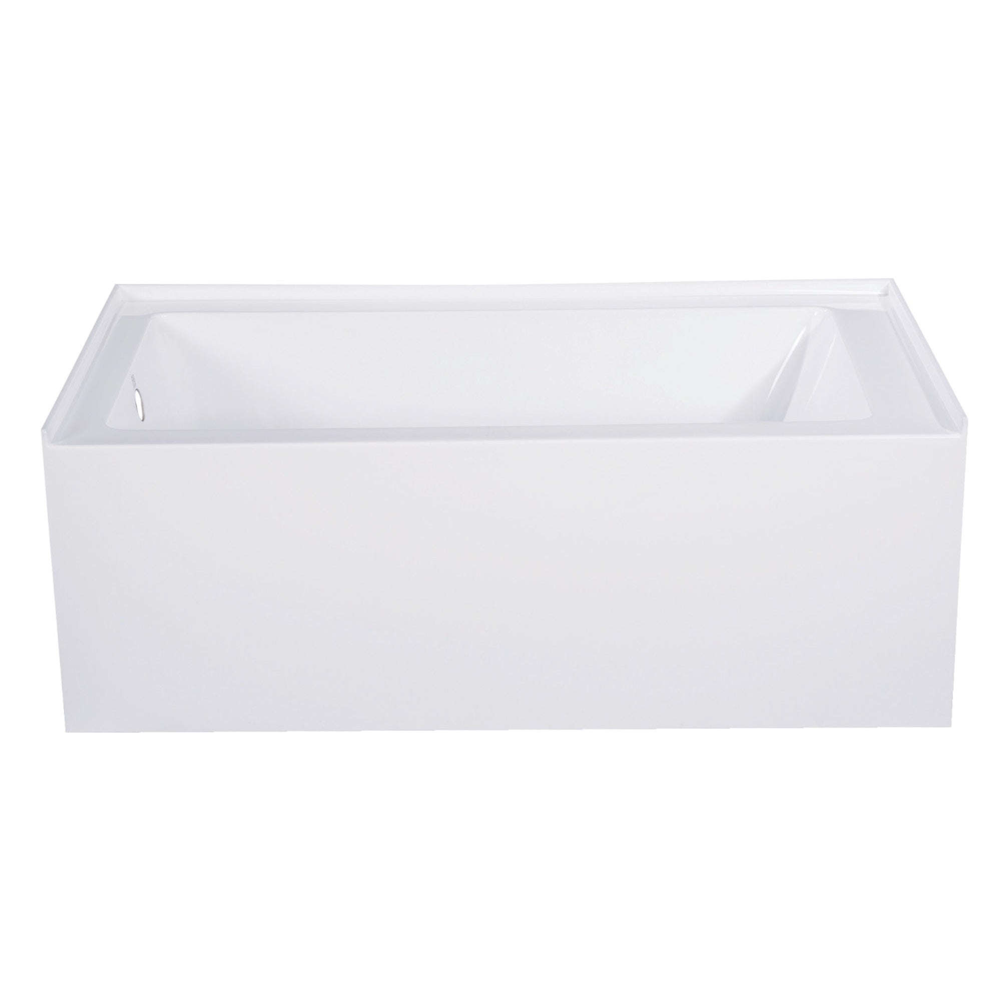 Aqua Eden Vtap543022L 54-Inch Acrylic Alcove Tub With Left Hand Drain Hole, White