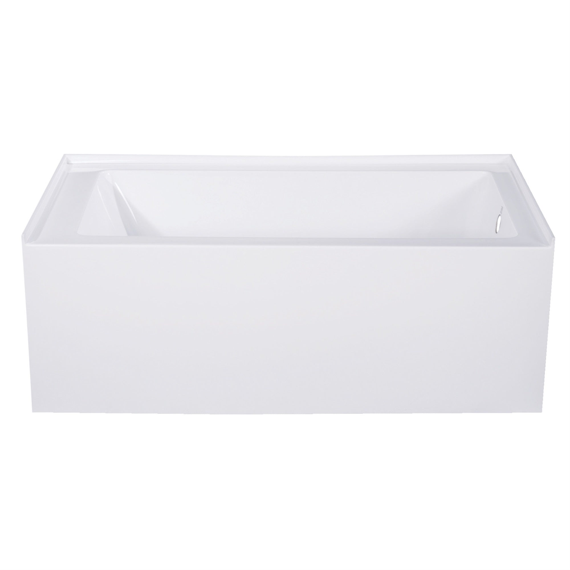 Aqua Eden Vtap543022R 54-Inch Acrylic Alcove Tub With Right Hand Drain Hole, White