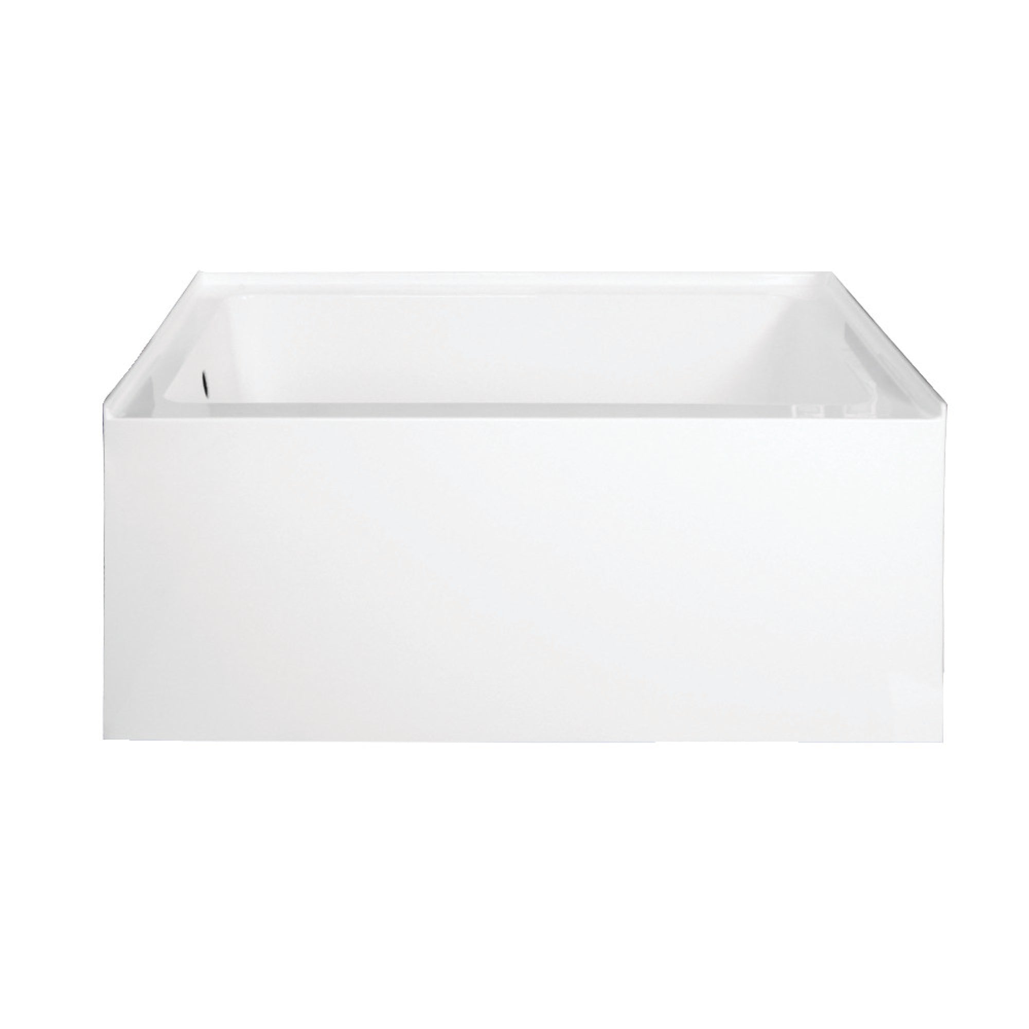 Aqua Eden Vtde483222L Ambry 48-Inch Acrylic Alcove Tub With Left Hand Drain Hole, White