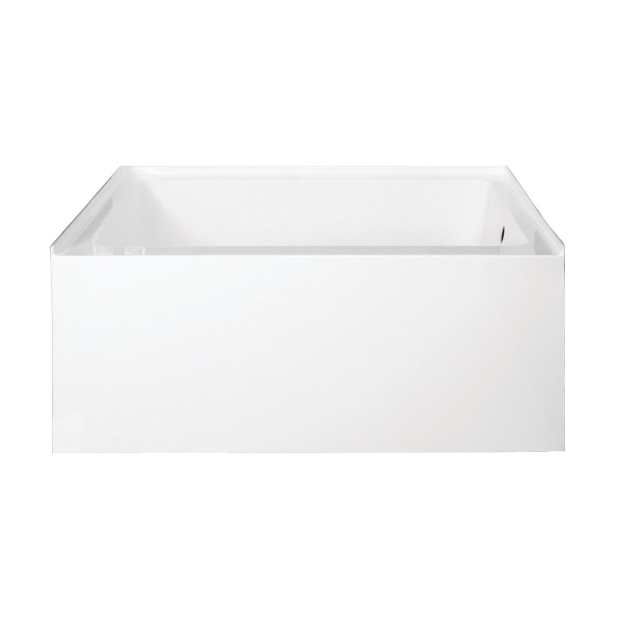 Aqua Eden Vtde483222R Ambry 48-Inch Acrylic Alcove Tub With Right Hand Drain Hole, White