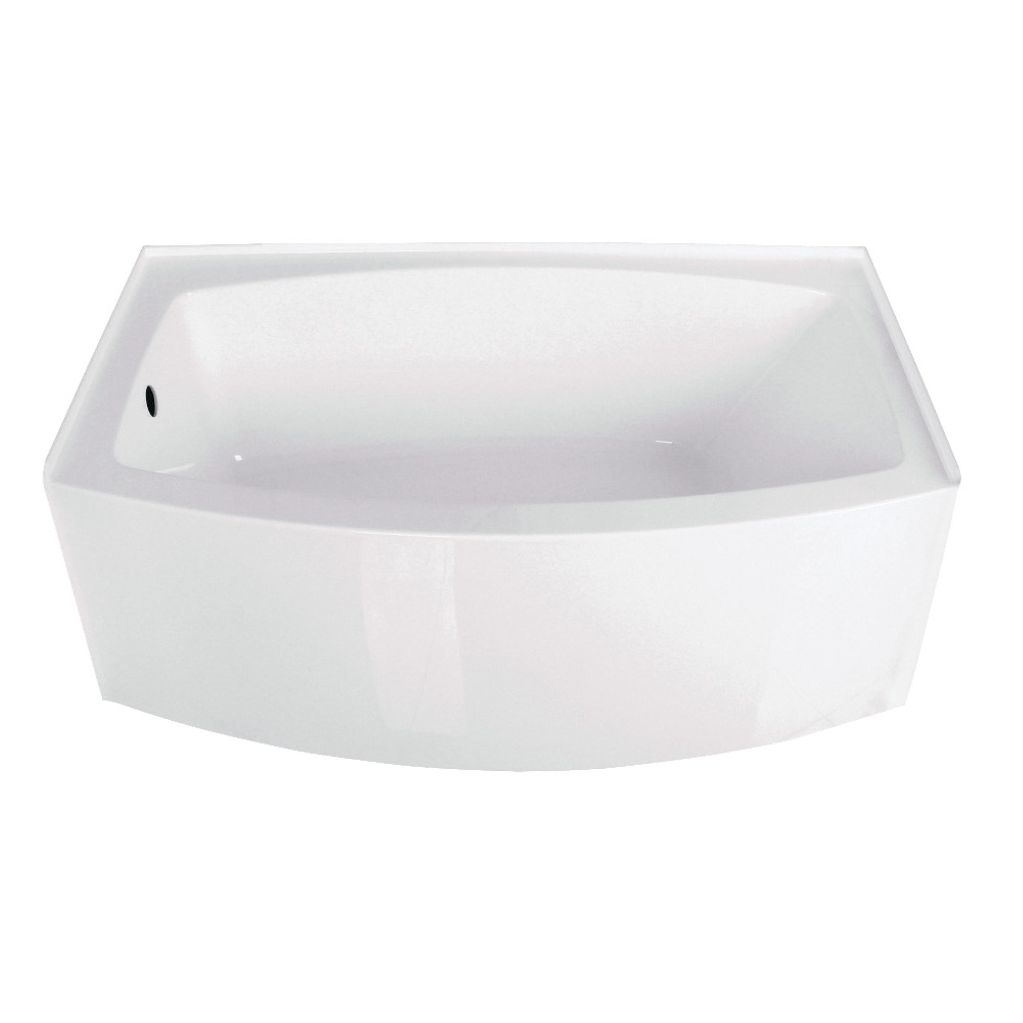 Aqua Eden Vtdr603222L 60-Inch Acrylic Alcove Tub With Left Hand Drain Hole, White