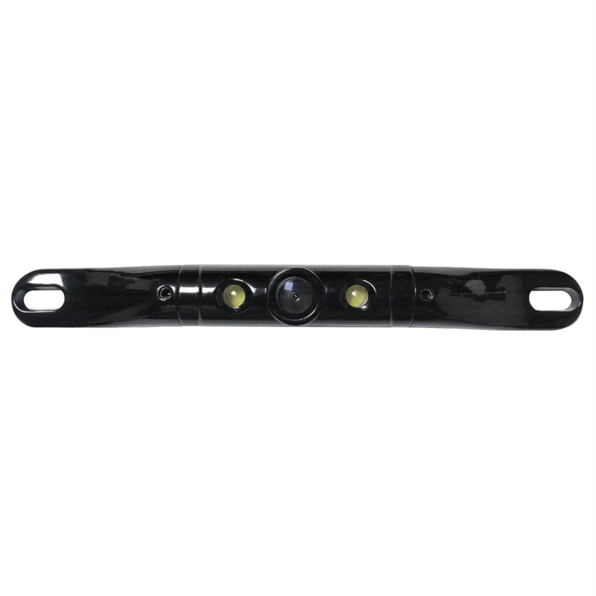 Boyo Short-Bar License Plate Cmos Color Camera Black Finish With Built In Led Lights