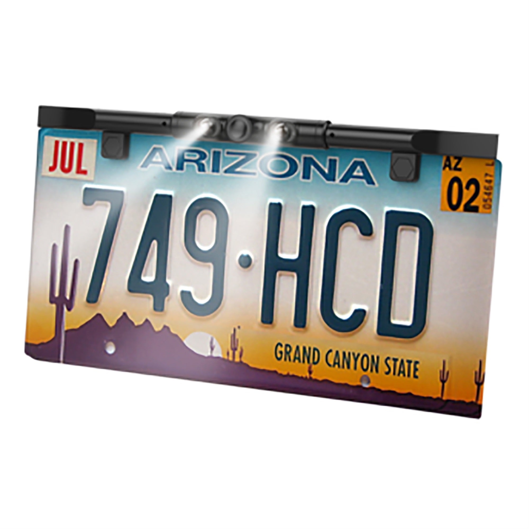 License Plate Cam Ultra Slim Black