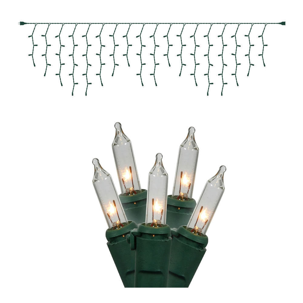 Vickerman 100Lt Clear/GW Icicle Ec Set 9'L Bag - W6G4301