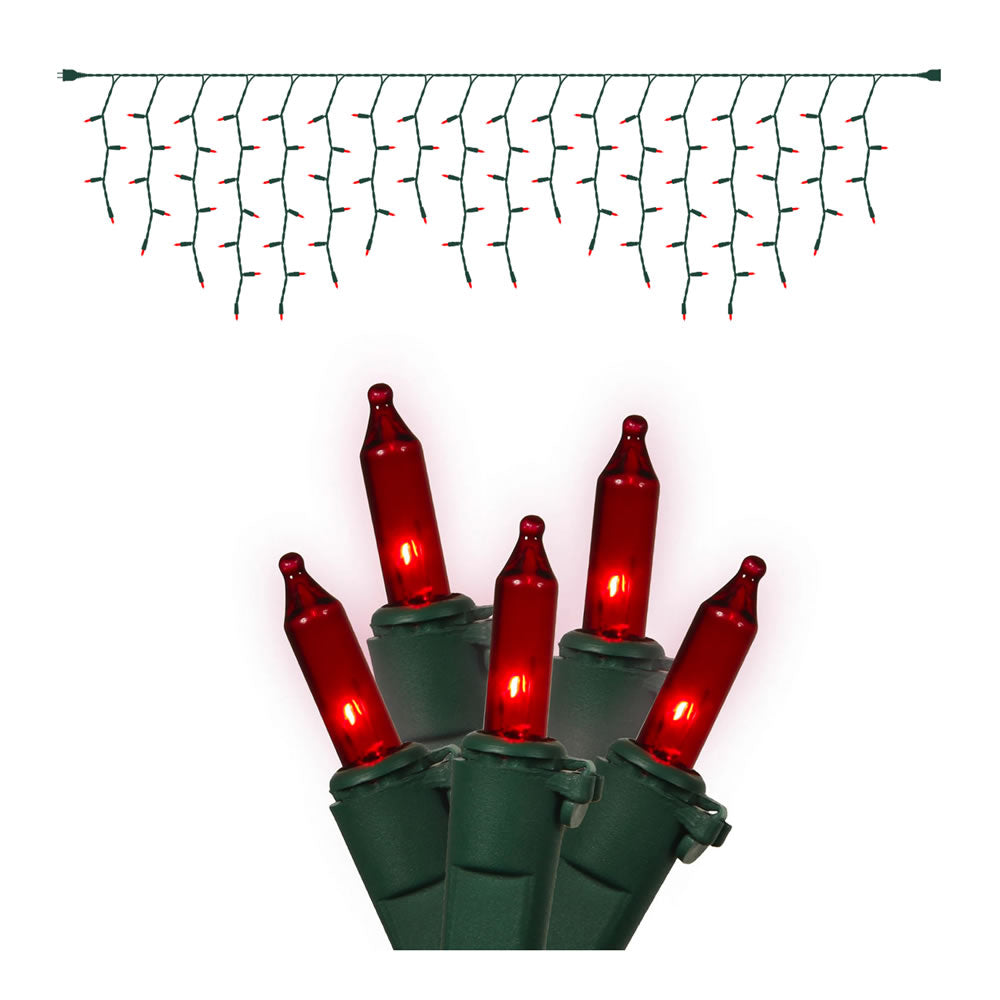 Vickerman 100Lt Red/GW Icicle Ec Set 9'L Bag - W6G4303