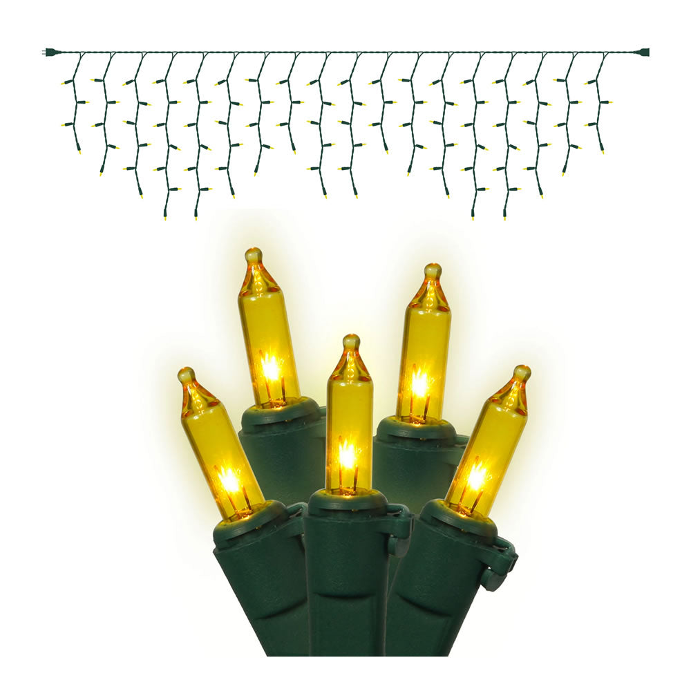 Vickerman 100Lt Gold/GW Icicle Ec Set 9'L Bag - W6G4307
