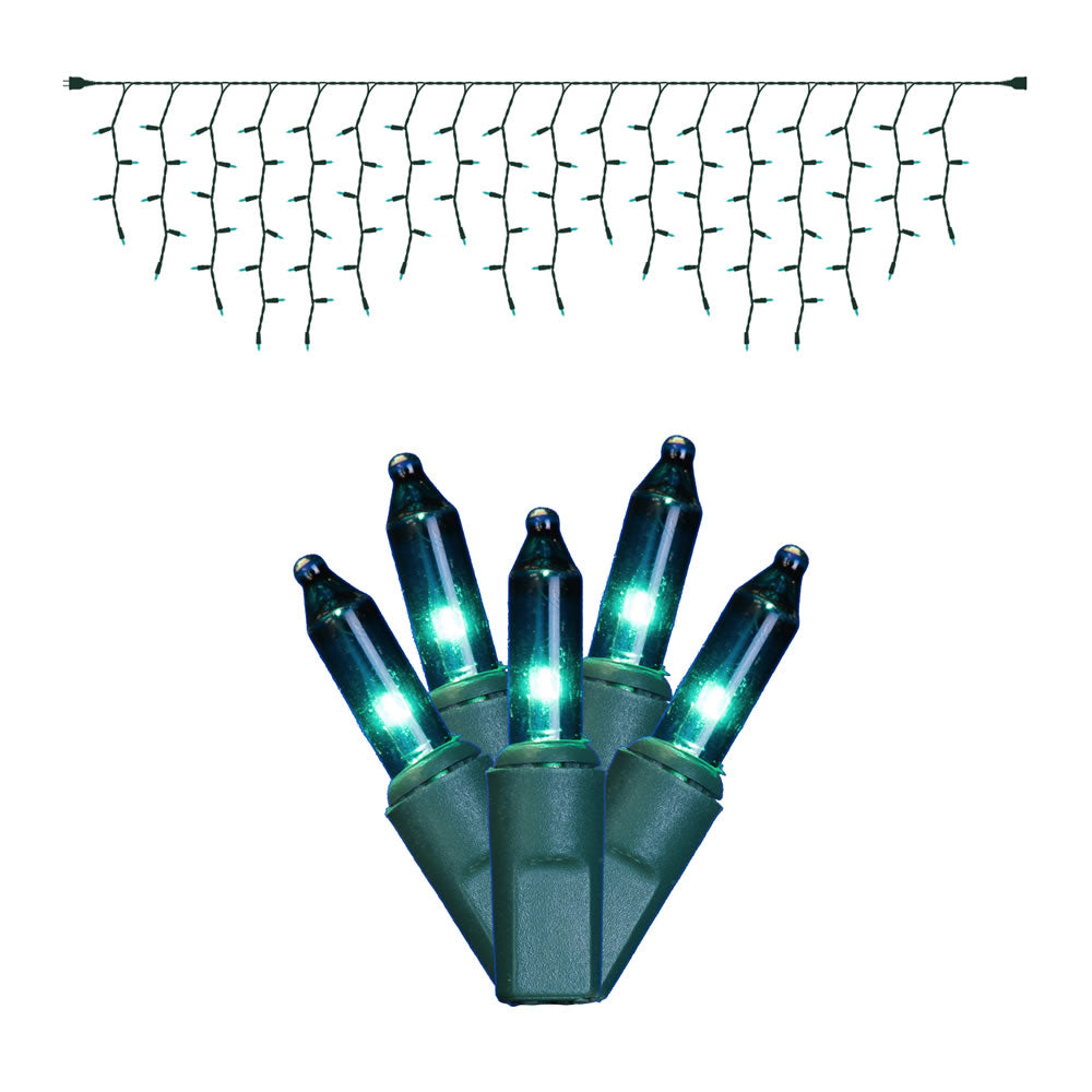 Vickerman 100Lt Teal/GW Icicle Ec Set 9'L Bag - W6G4309
