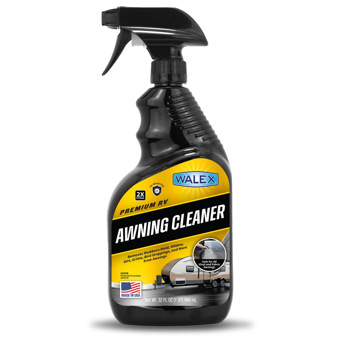 Walex Awning Cleaner For Rv Camper, Trailer, Motorhome Exterior, 32Oz