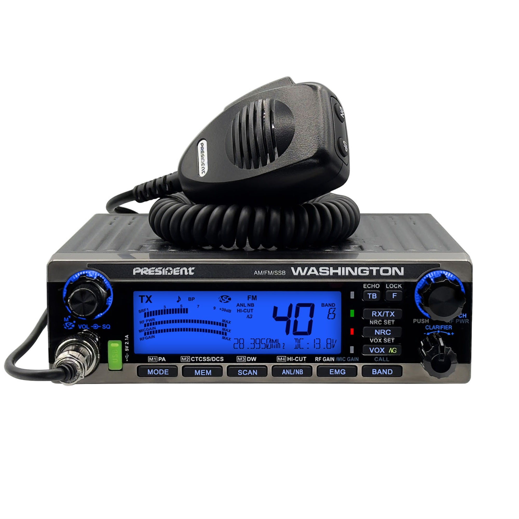 PRESIDENT - WASHINGTON 10/12 METER AM/FM/SSB MOBILE RADIO