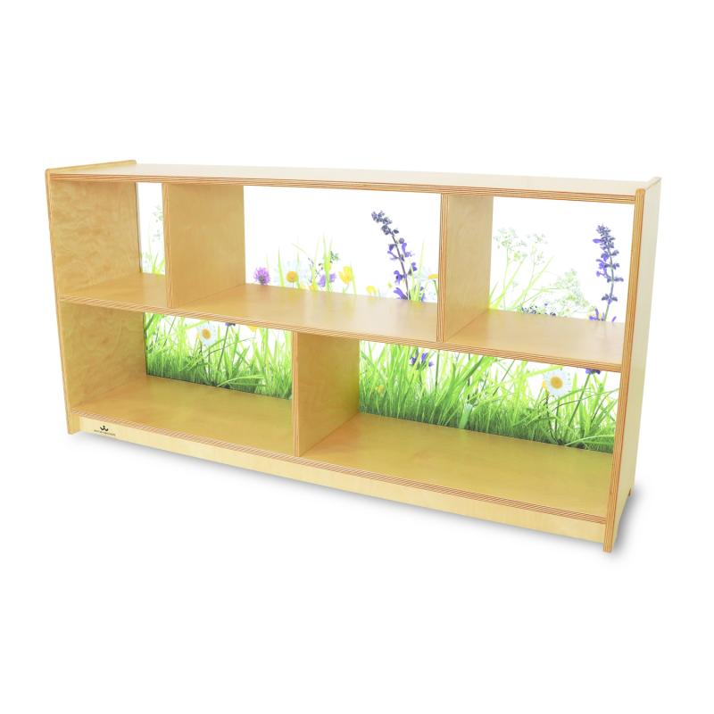 Nature View Acrylic Back Cabinet 24″H