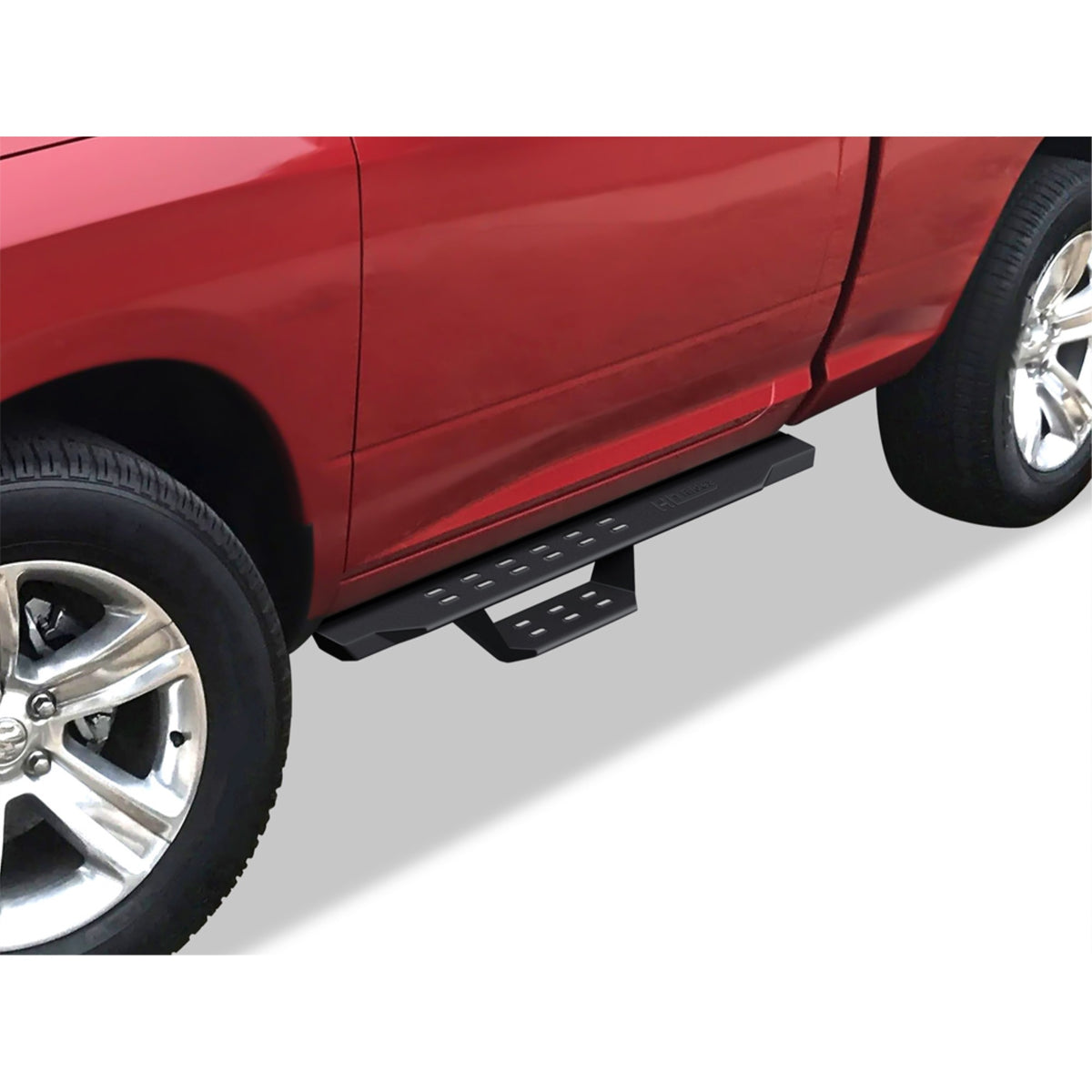 Carbon Steel Both Sides Nerf Bar Rs 2009-2018 Dodge Ram 1500 Regular Cab (Incl. 2019-2024 Ram 1500 Classic)\ 2010-2024 Dodge Ram 2500/3500/4500/5500 Regular Cab\ (Exclude Chassis Cab Diesel Models)