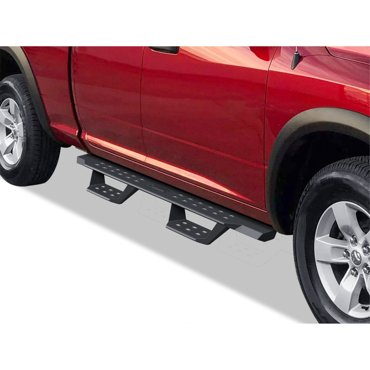 Carbon Steel Both Sides Nerf Bar Rs 2009-2018 Dodge Ram 1500 Quad Cab (Incl. 2019-2024 Ram 1500 Classic)