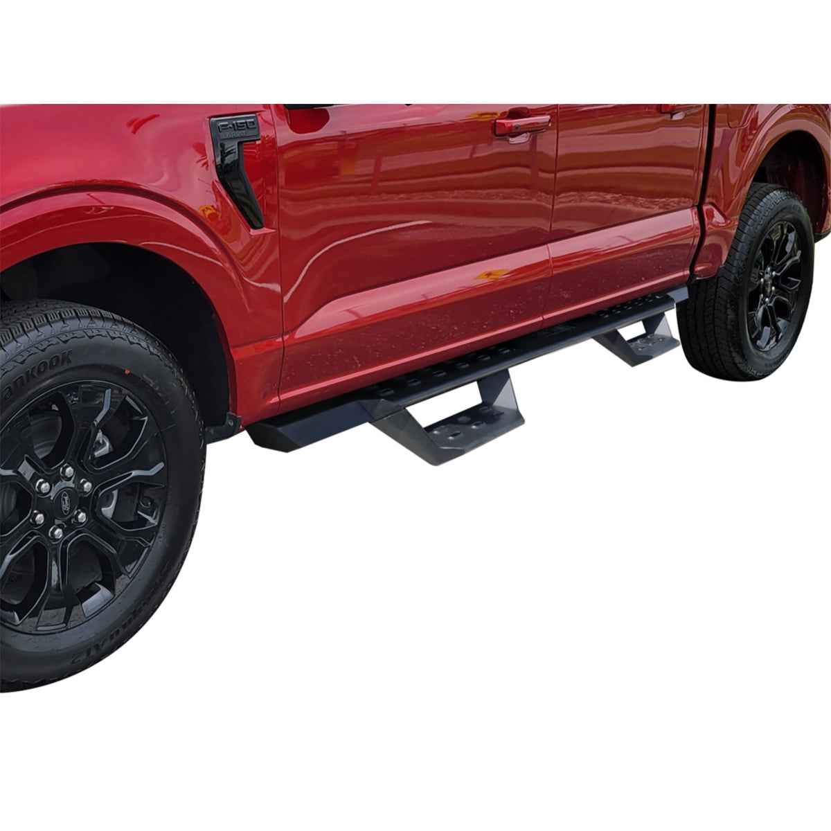 Carbon Steel Both Sides Nerf Bar Rs 2015-2025 Ford F-150 Supercrew Cab \ 2022-2025 Ford F-150 Lightning Supercrew Cab\ 2017-2025 Ford F-250/F-350 /F-450/F-550 Super Duty Crew Cab