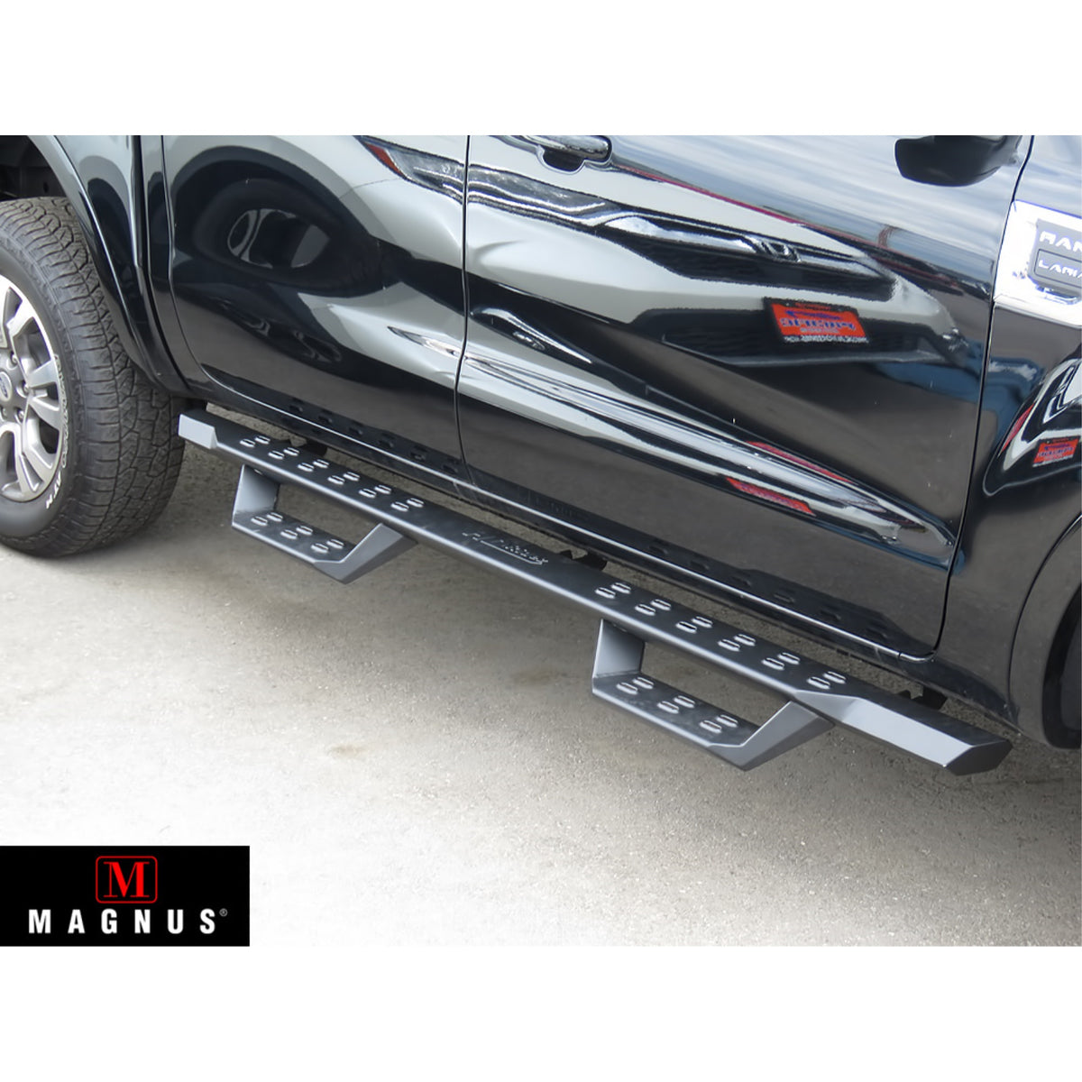 Carbon Steel Both Sides Nerf Bar Rs 2019-2023 Ford Ranger Super Crew Cab| 4-Door
