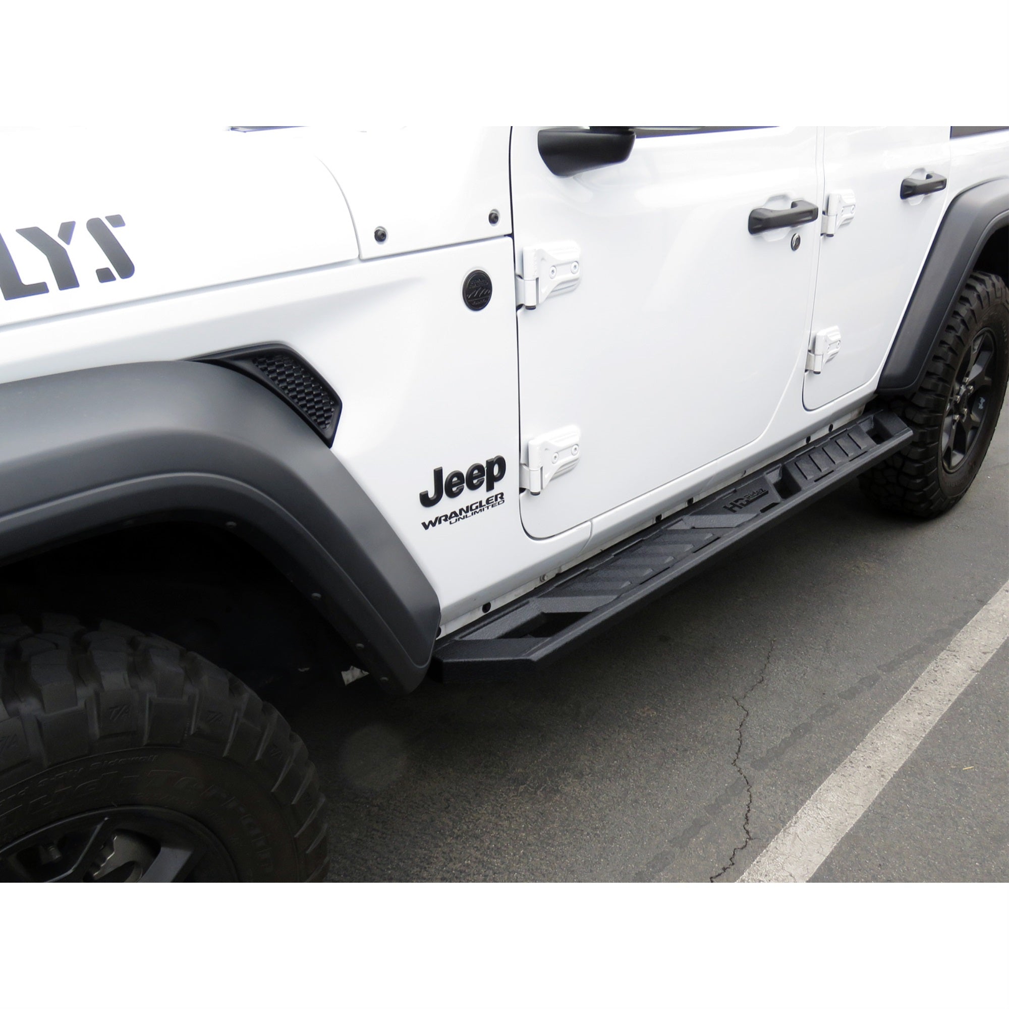 Carbon Steel  Running Board-A Series 2007-2018 Jeep Wrangler Jk 4 Door