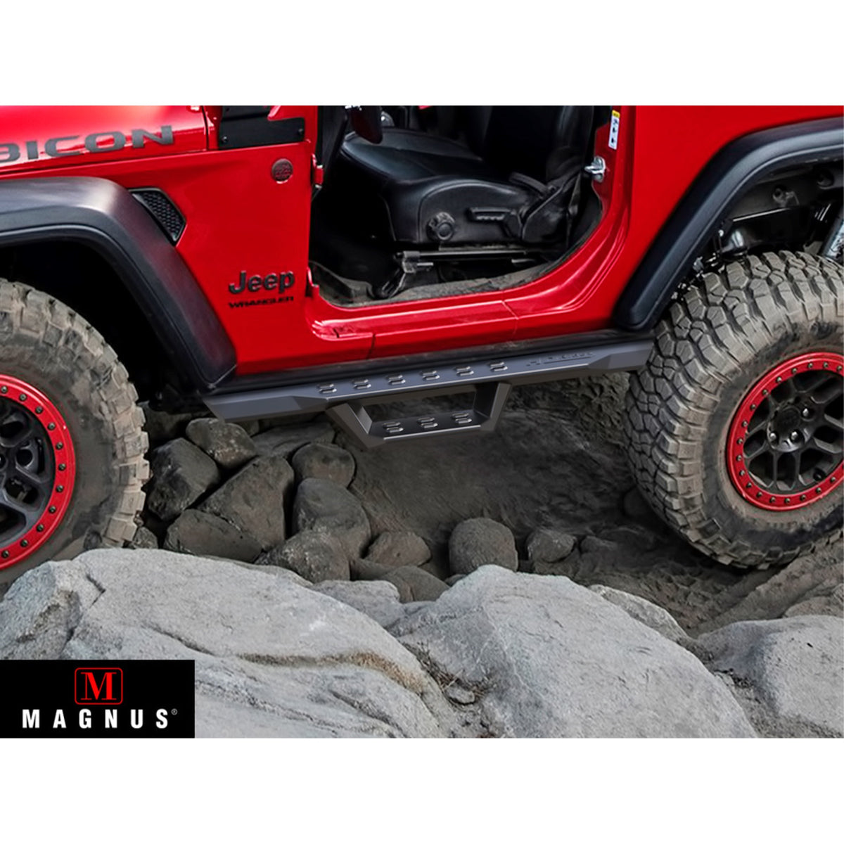 Carbon Steel Both Sides Nerf Bar Rs 2018-2025 Jeep Wrangler Jl 2-Door