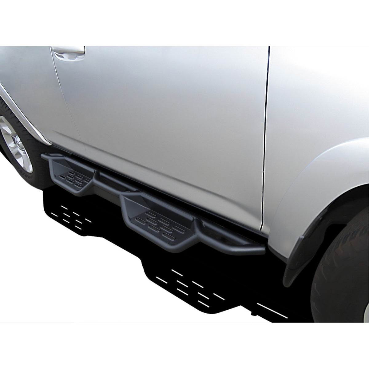 2010-2016 Toyota 4Runner Trail Edition \ 2017-2021 Toyota 4Runner Trd Off-Road \ 2014-2021 4Runner Sr5 \ (Excl. Trd Pro Or Models With Lower Rocker Panel Extensions) Carbon Steel Black Finishing Round Tube Drop Style