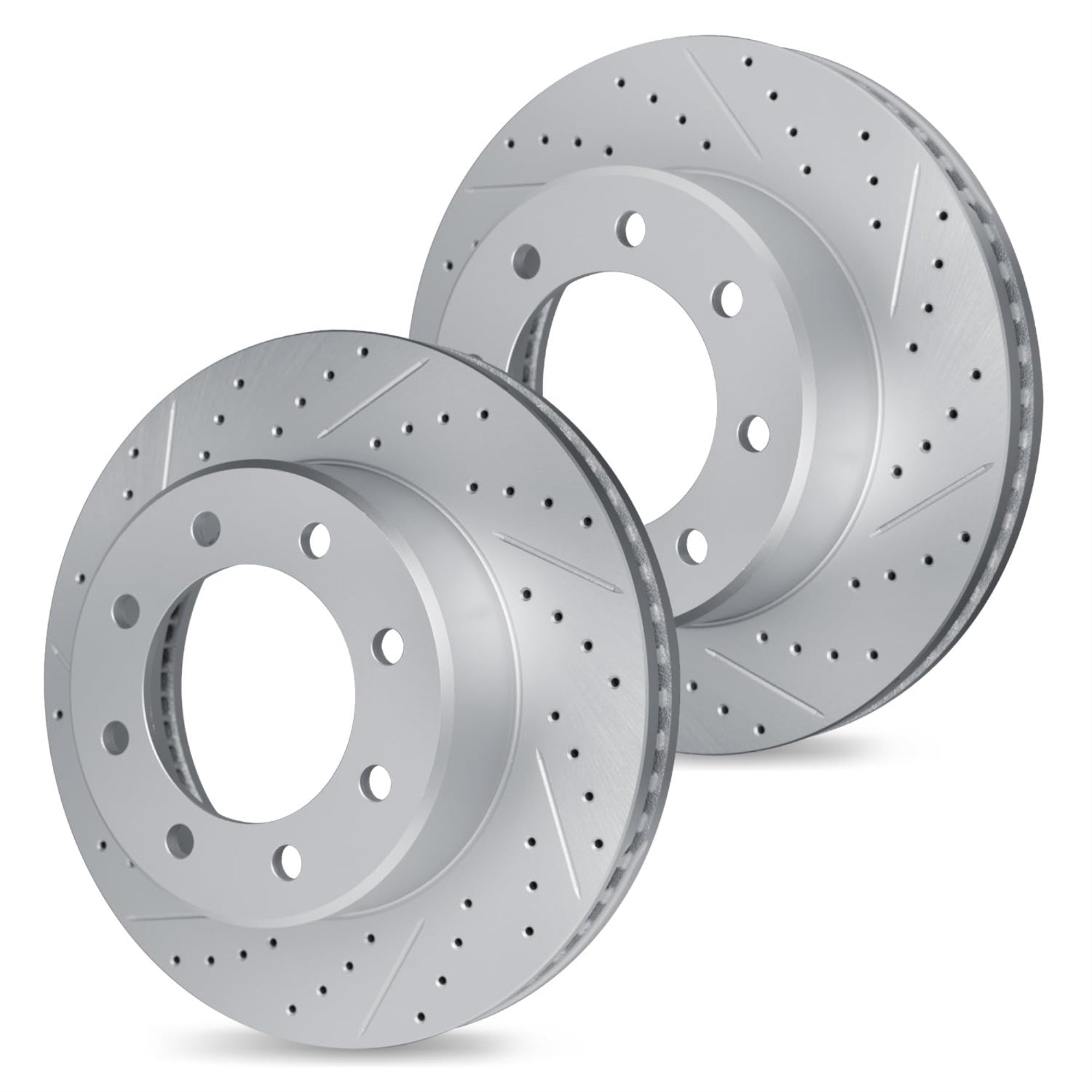 R1 Concepts Drilled And Slotted Carbon Coated Disc Brake Rotor Set Wbpn1-48006