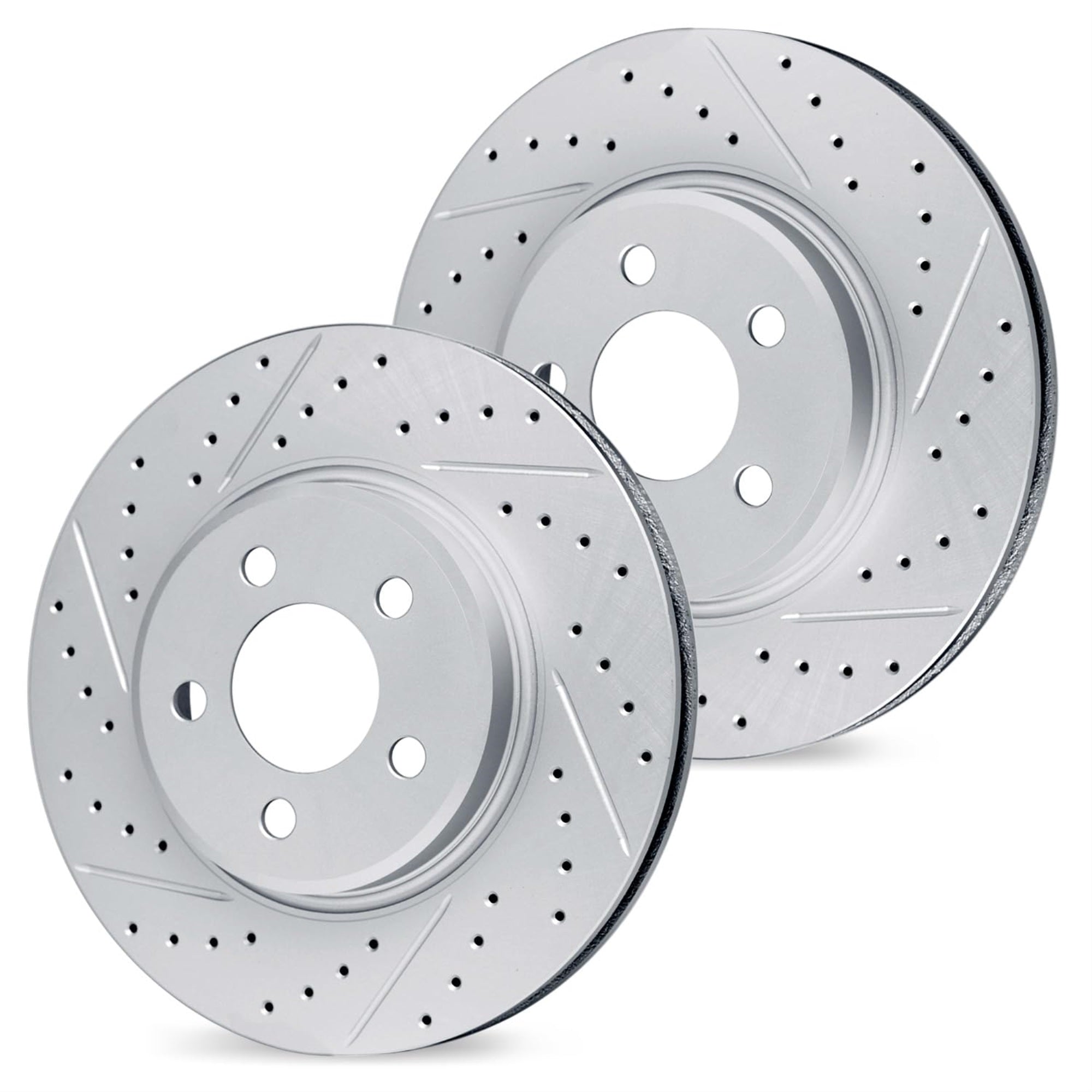 R1 Concepts Drilled and Slotted Carbon Coated Disc Brake Rotor Set WBPN1-59029