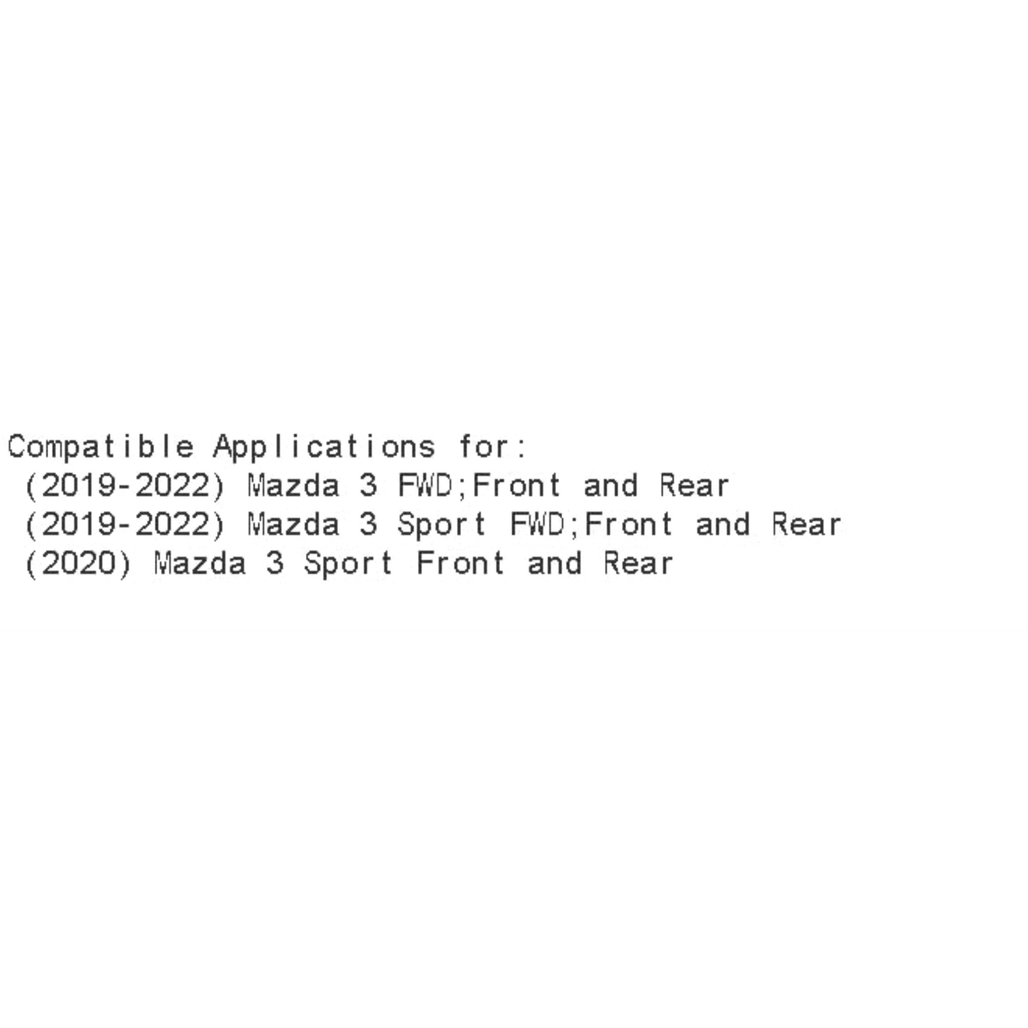 R1 Concepts Carbon Coated Disc Brake Rotor Set With Optimum Oe Pads And Hardware Wduh2-80045