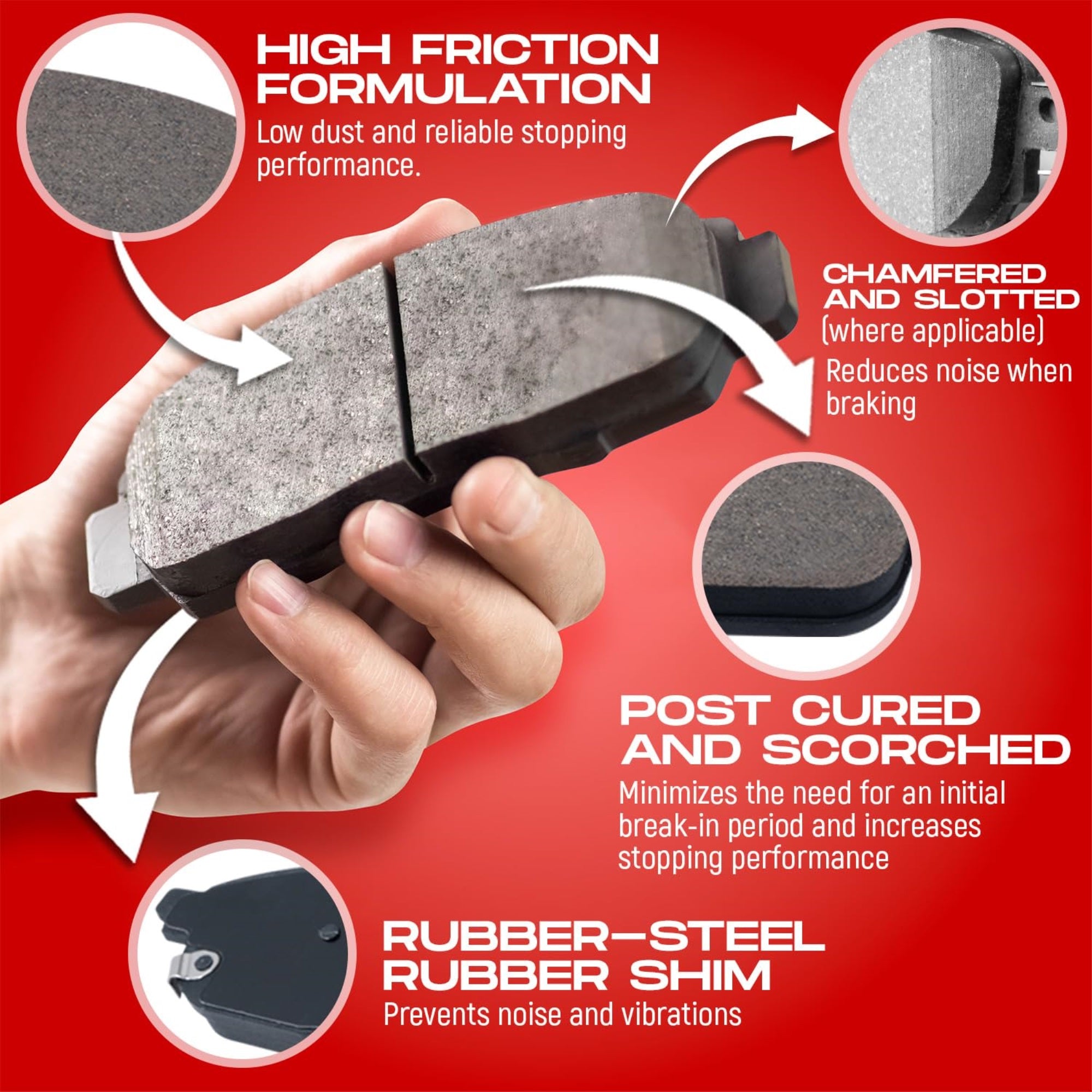 R1 Concepts Carbon Coated Disc Brake Rotor Set With Off-Road/Tow Brake Pads And Hardware Wdvh1-67005