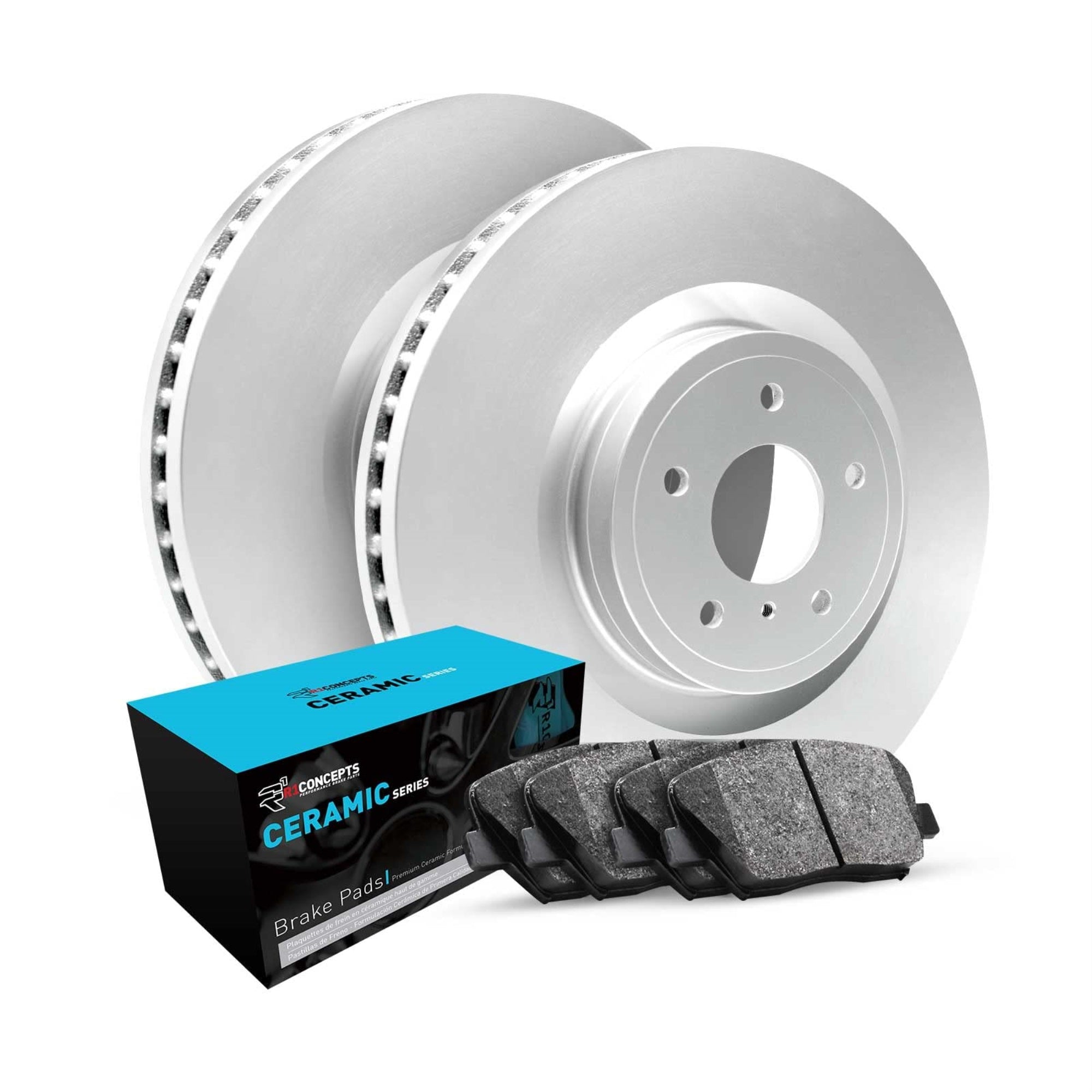 R1 Concepts Carbon Coated Disc Brake Rotor Set With Ceramic Pads Wdwn1-74012