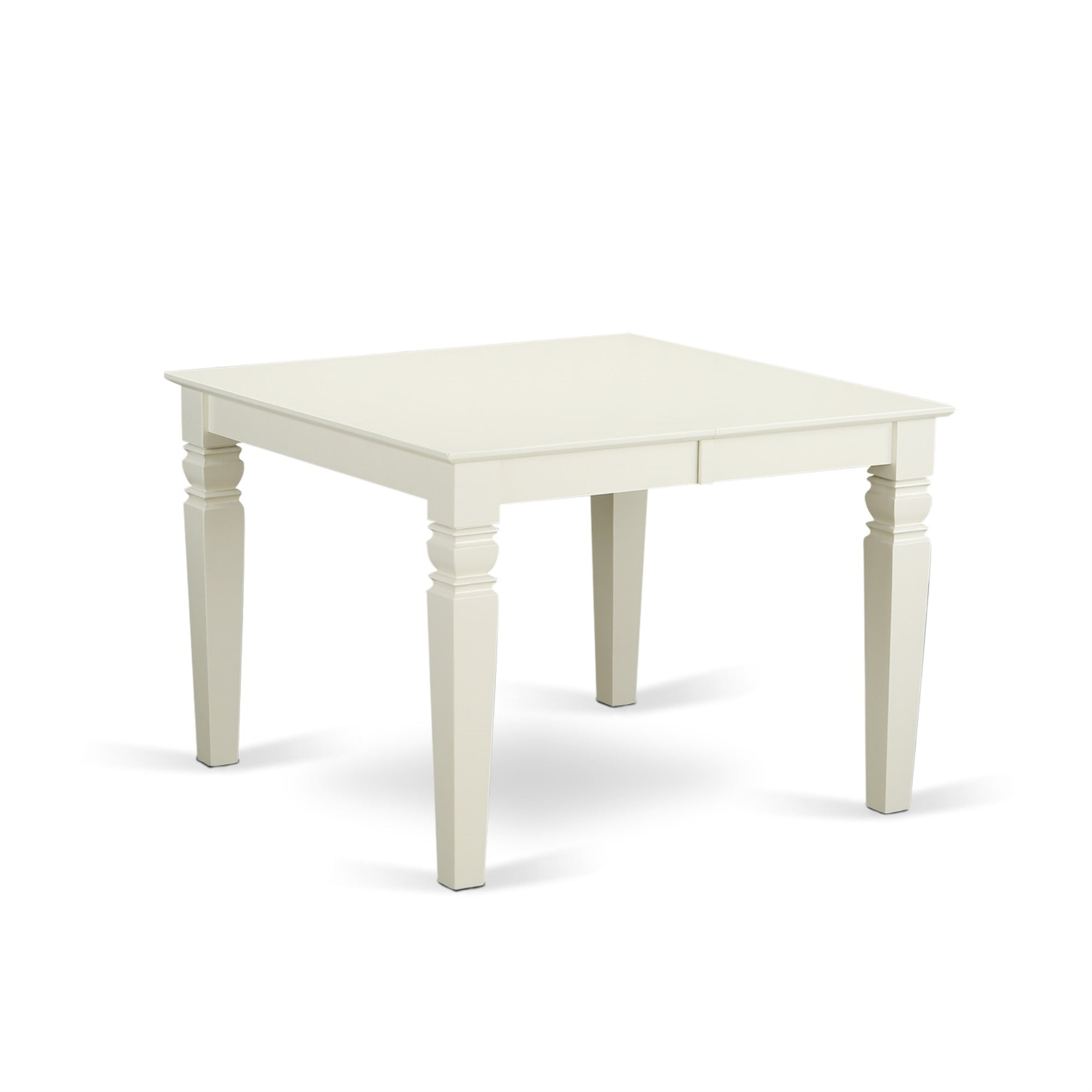 7Pc Rectangular Dinette Table Set With Leaf & 6 Parson Chairs - Linen White & Light Beige. High-Quality, Durable Materials. Sleek Design. Budget-Friendly.