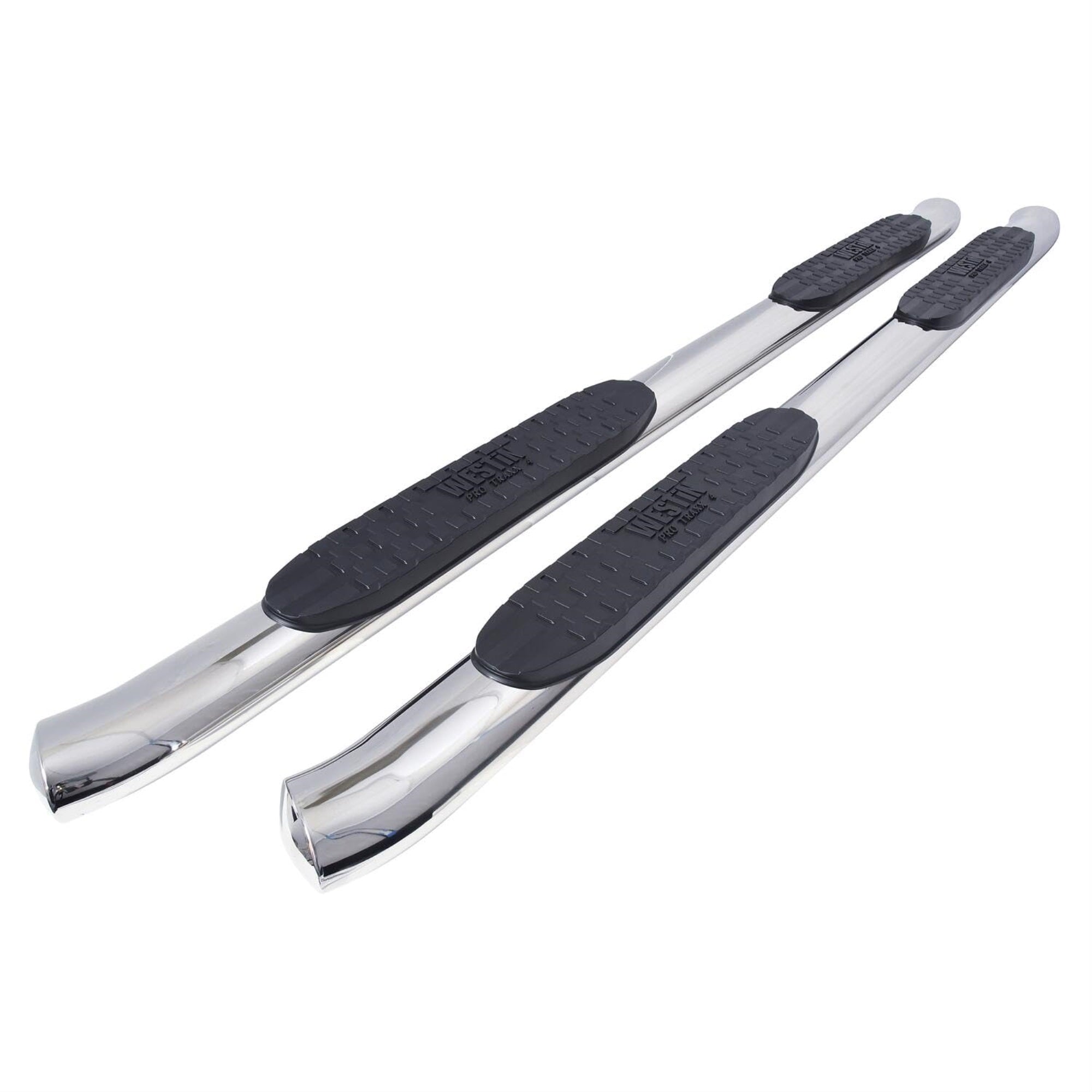 Westin 21-22770 Pro Traxx 4 Oval Nerf Step Bars Fits 2005-2023 Tacoma Double Cab Polished Ss 1 Pair