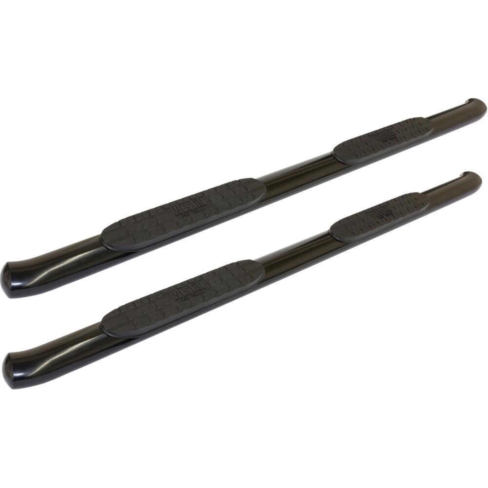 Westin 21-24025 Pro Traxx 4 Oval Nerf Step Bars Fits 2016-2023 Titan Xd Crew Cab 2017-2023 Titan Crew Cab Black 1 Pair