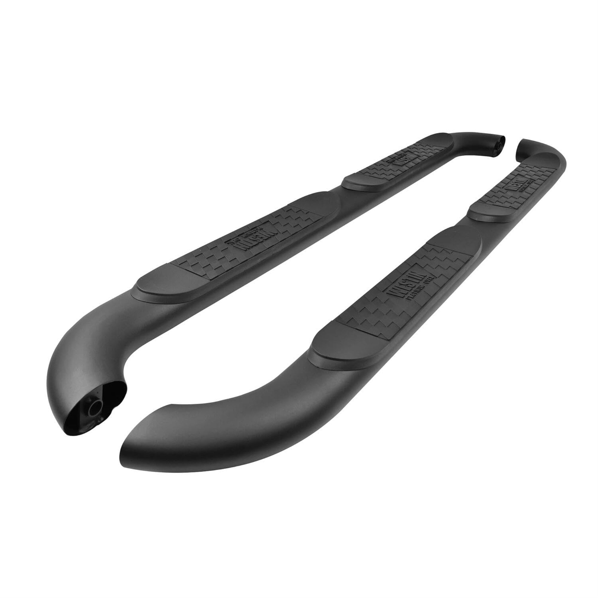 Westin 21-4065 Textured Black Platinum Oval Nerf Step Bars Wrangler Jl Unlimiteddr 2018-2020, 4 Inch