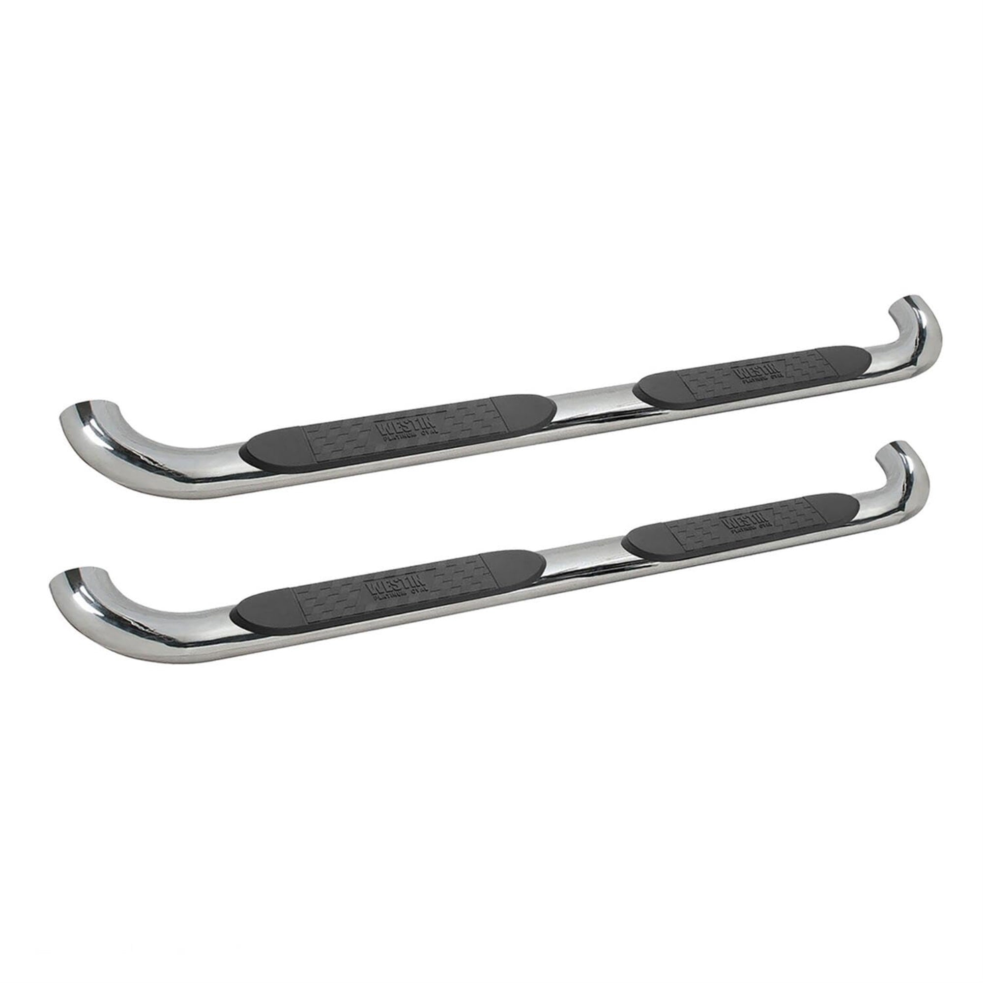 Westin 21-4080 Platinum 4 Oval Nerf Step Bars Fits 2019-2023 Ram 1500 Crew Cab (Excl. Ram 1500 Classic) Polished Ss 1 Pair