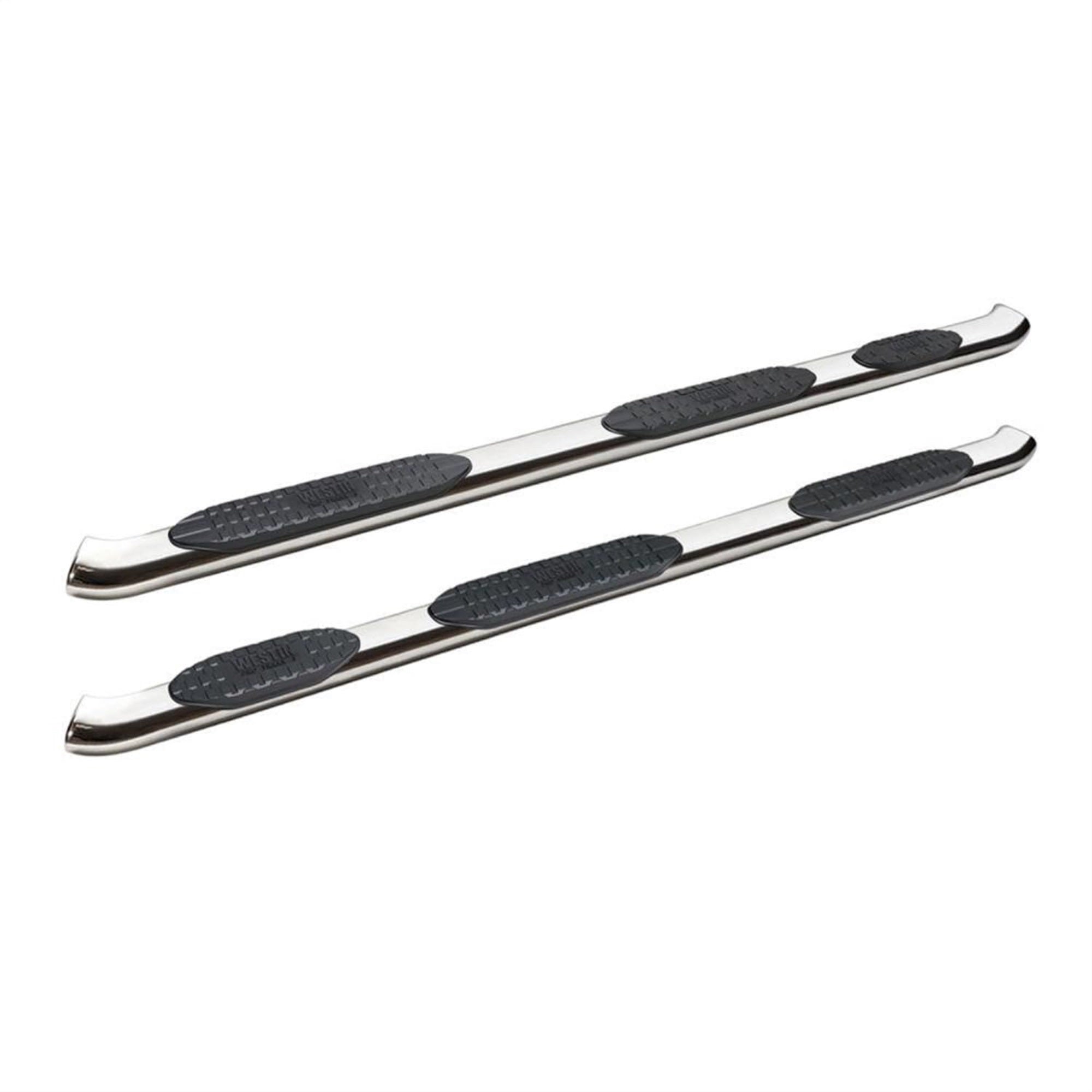 Westin 21-534690 Polished Ss Pro Traxx 5 Oval W2W Nerf Step Bars Fits 2019-2022 Silverado Sierra 1500 Crew Cab (6.5' Bed) 1 Pair