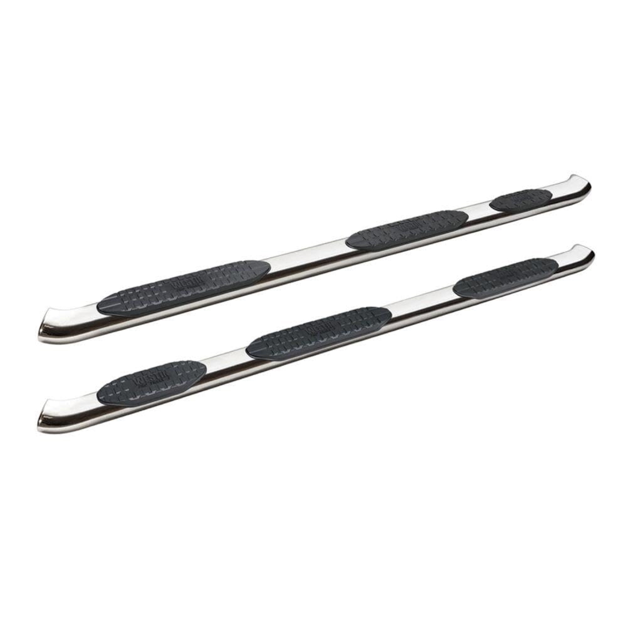 Westin 21-534700 Pro Traxx 5 Oval Wheel To Wheel Nerf Step Bars Fits 2019-2023 Ram 1500 Crew Cab (5'7' Bed)(Excl. Ram 1500 Classic) Polished Ss 1 Pair