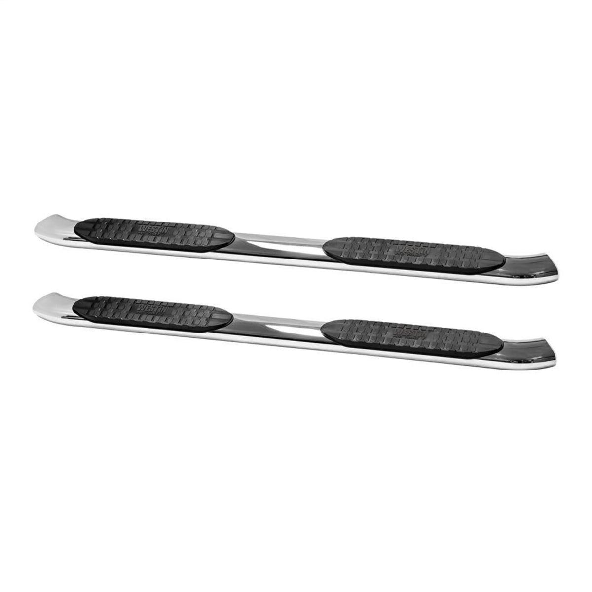 Westin 21-54080 Pro Traxx 5 Oval Nerf Step Bars Fits 2019-2023 Ram 1500 Crew Cab (Excl. Ram 1500 Classic) Polished Ss 1 Pair