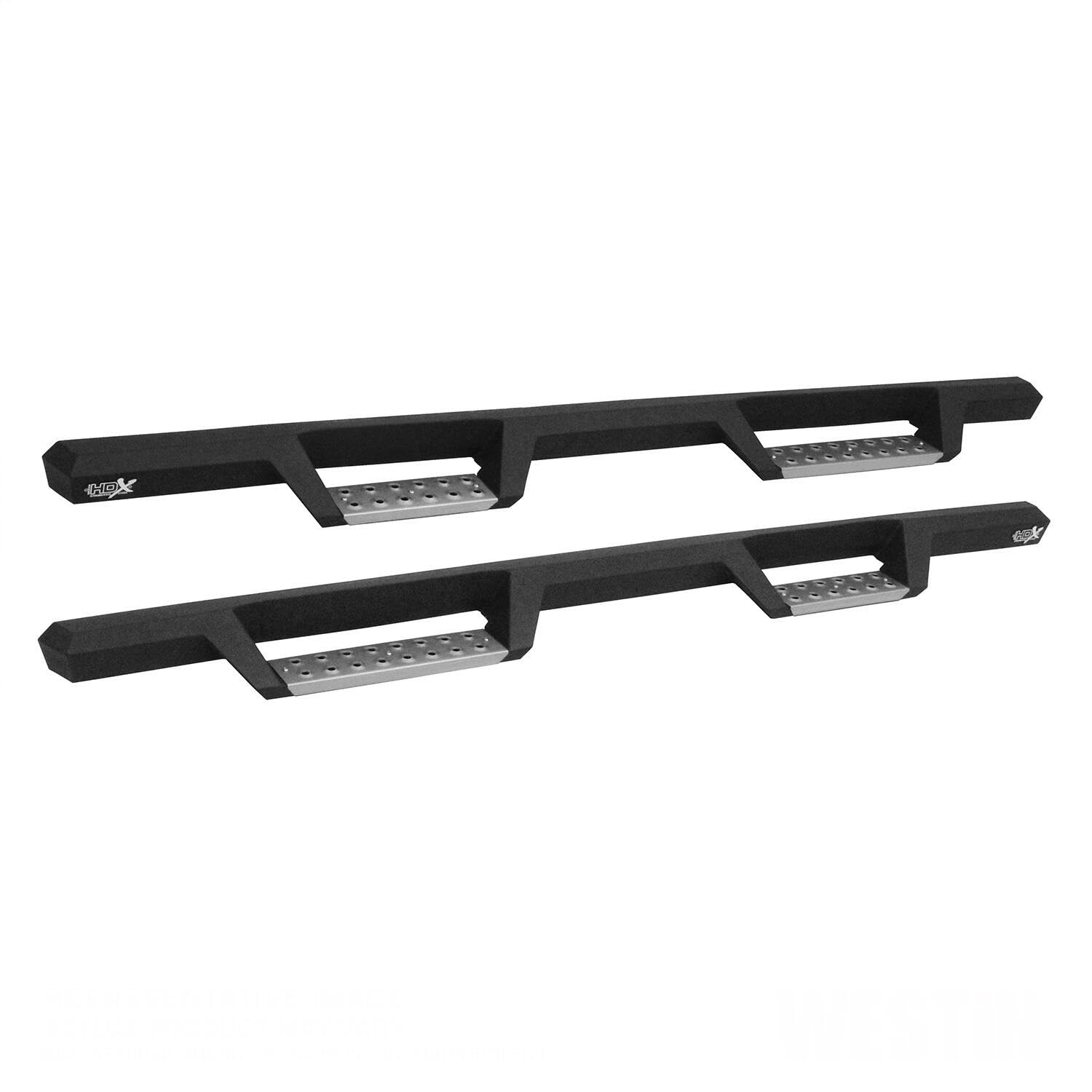 19C Silverado/Sierra 1500/20C 2500/3500 Hd Dbl Cab Txt Black Hdx Stainless Drop Nerf Bars