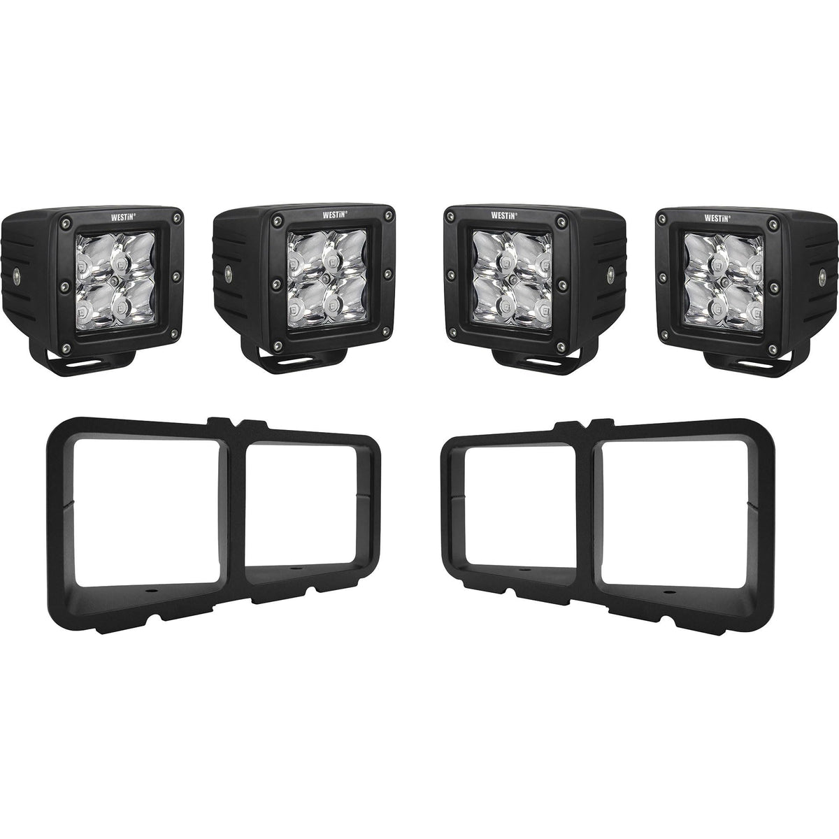 Westin 58-9915 Outlaw/Pro-Mod Bumper Light Kit Square Led Light