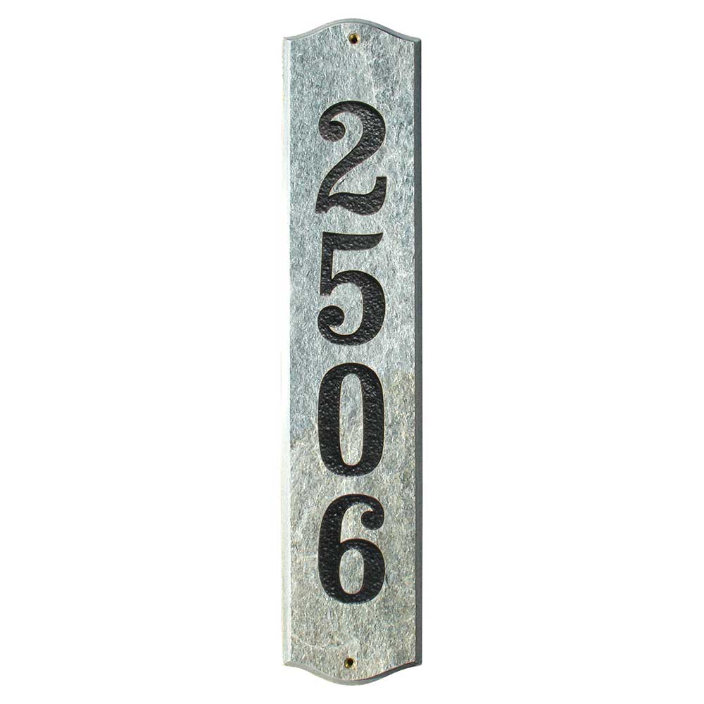 Wexford Vertical Quartzite Stone Color Solid Granite Address Plaque