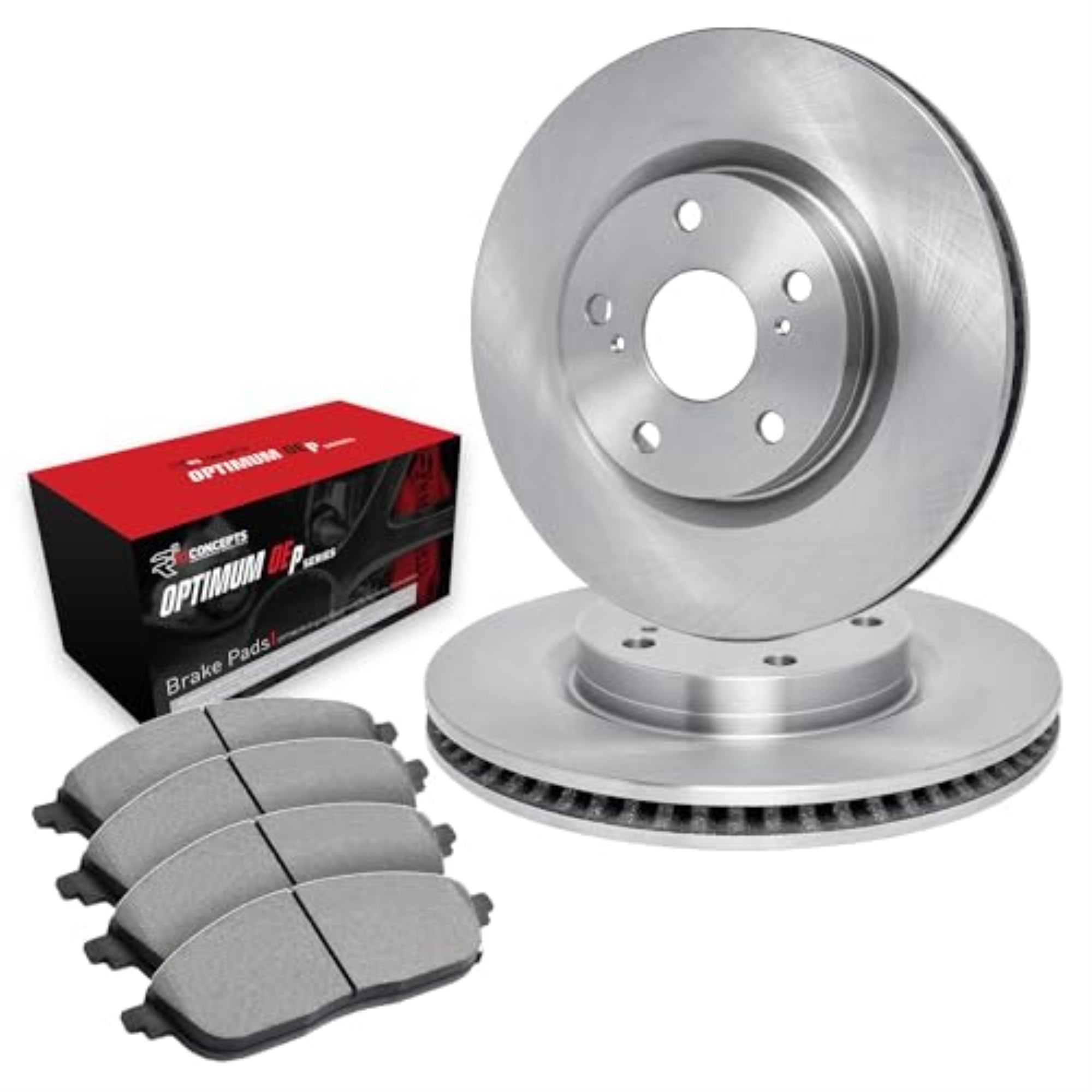 R1 Concepts Disc Brake Rotor Set with Optimum Oe Pads WFUN1-02079