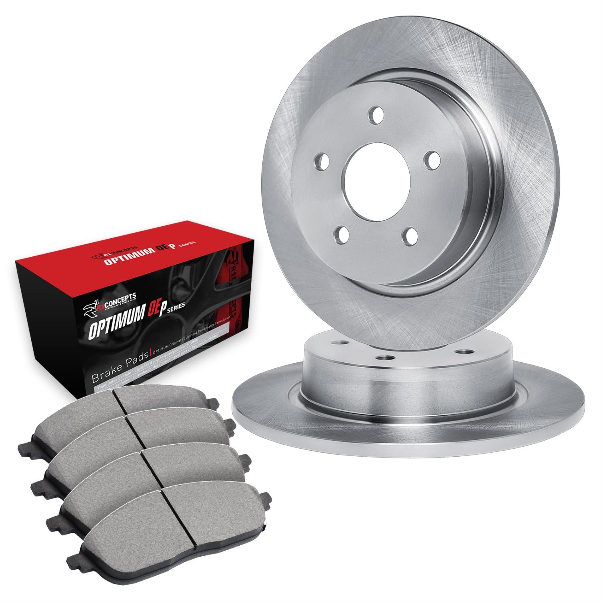 R1 Concepts Disc Brake Rotor Set with Optimum Oe Pads WFUN1-52051