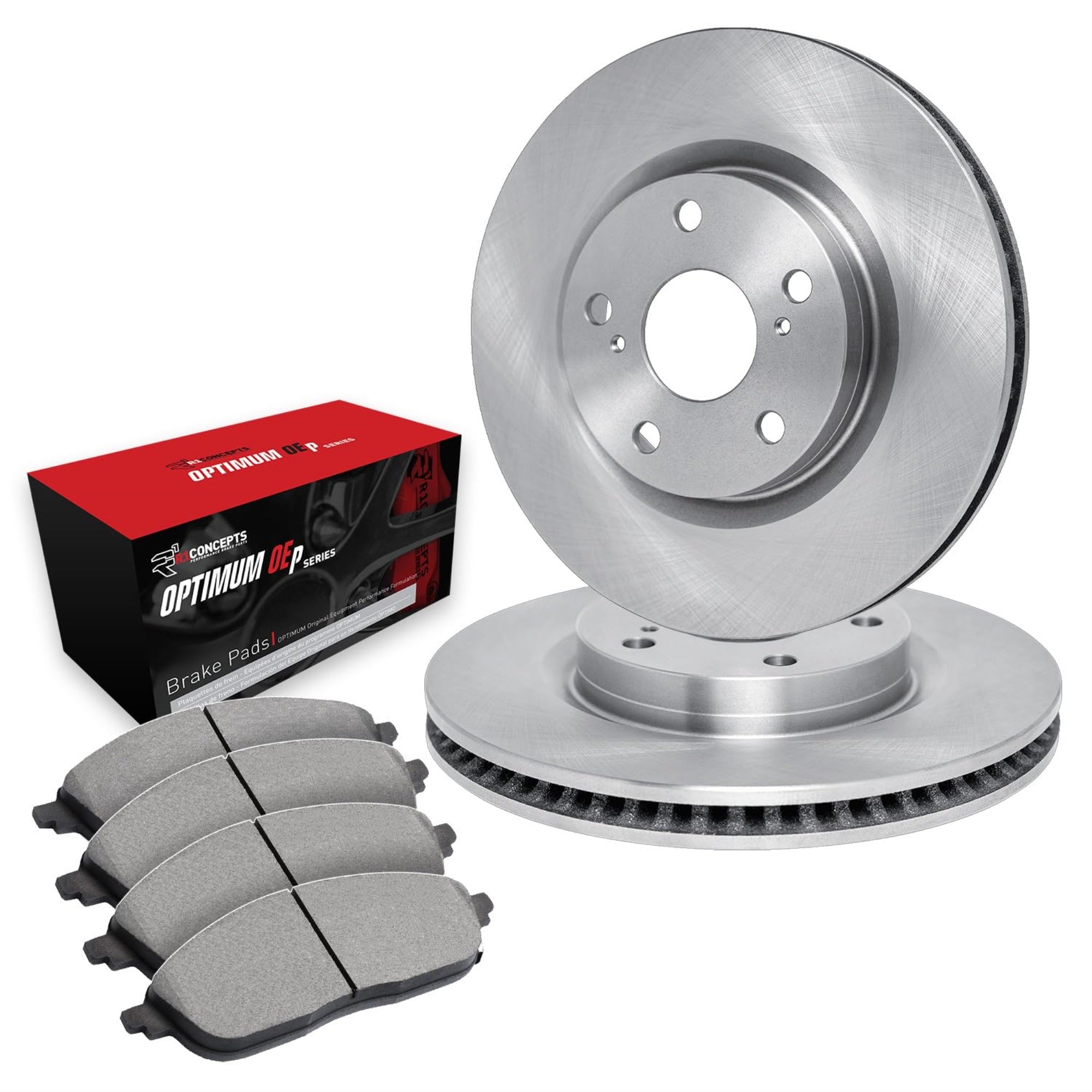 R1 Concepts Disc Brake Rotor Set with Optimum Oe Pads WFUN1-67546