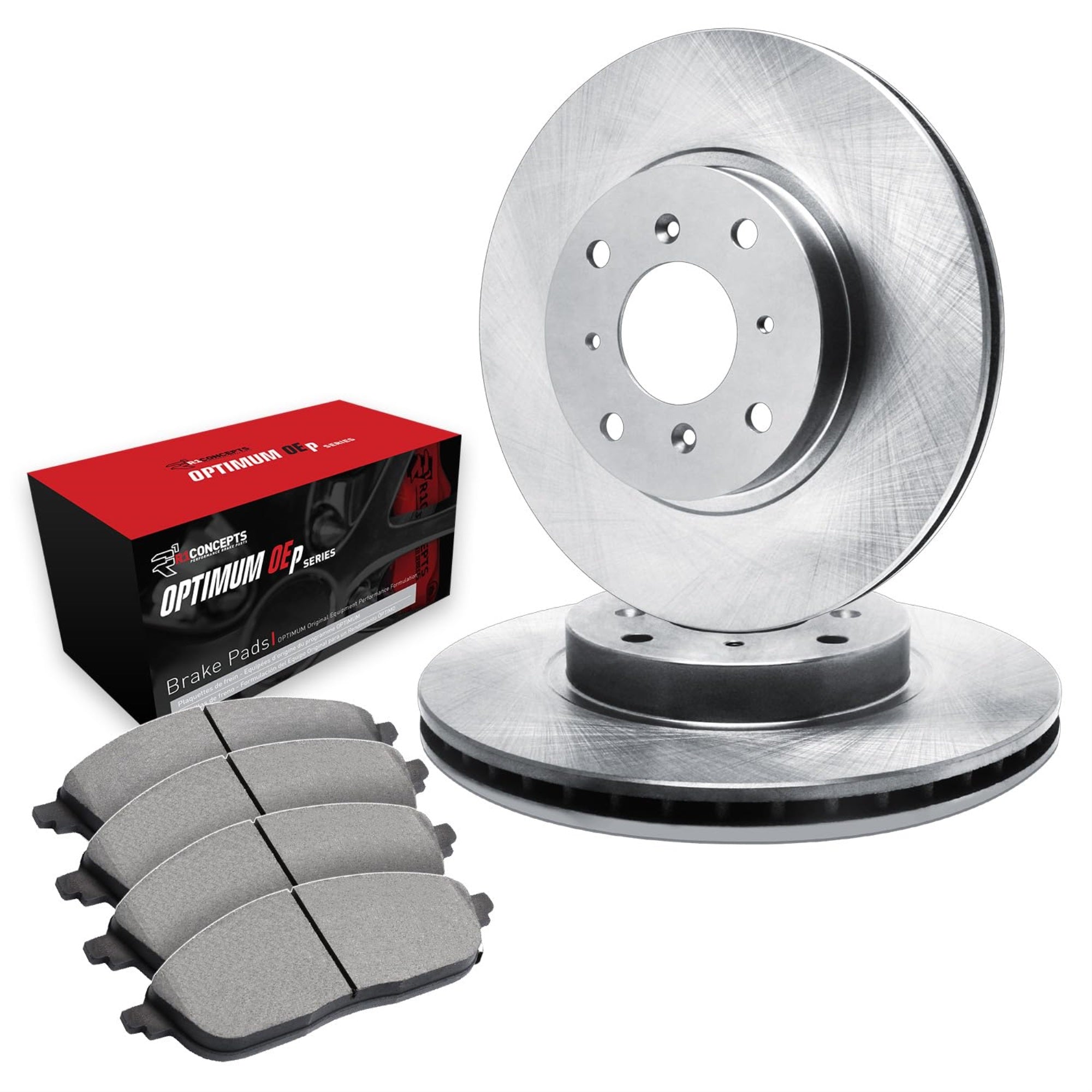 R1 Concepts Disc Brake Rotor Set with Optimum Oe Pads WFUN1-72085