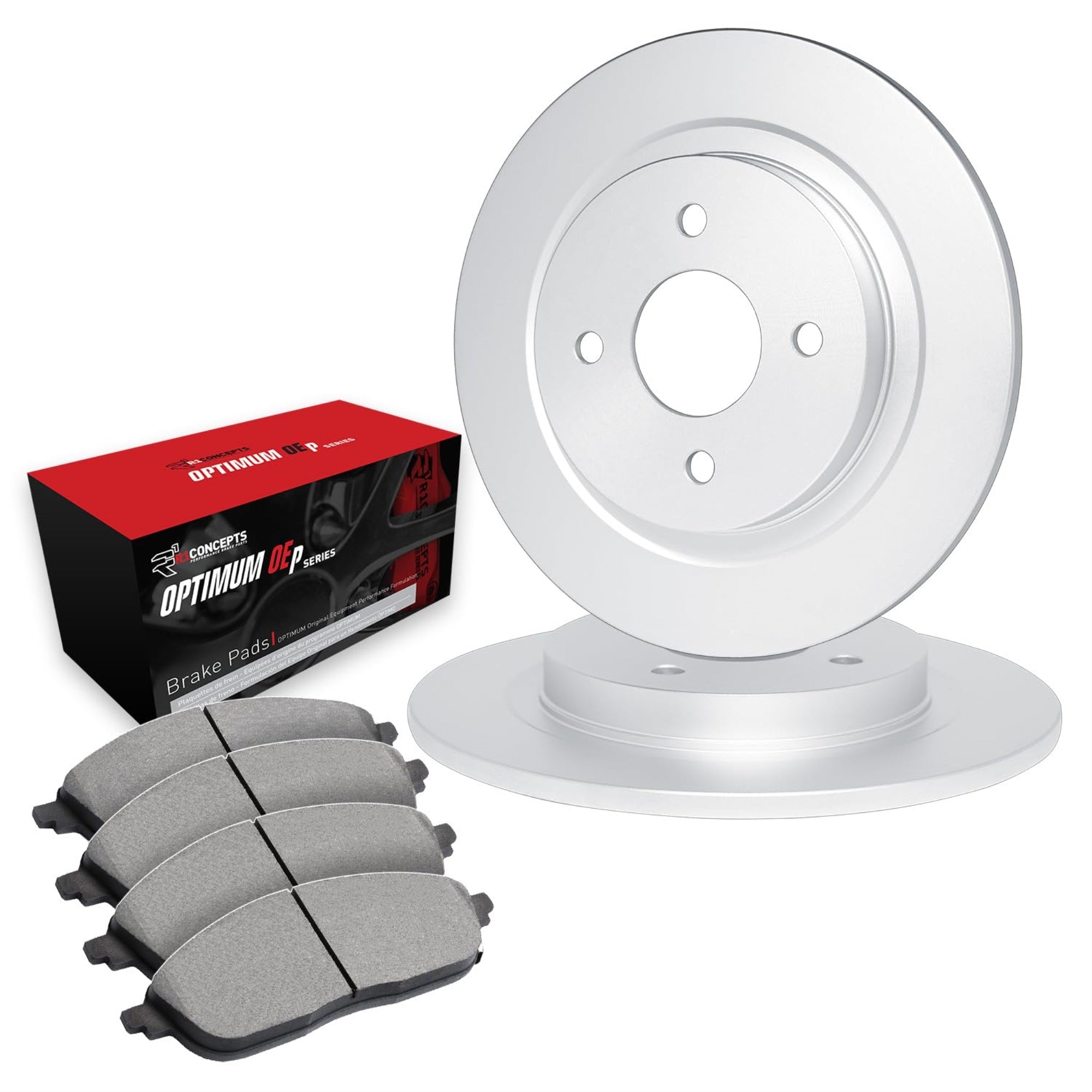 R1 Concepts Disc Brake Rotor Set with Optimum Oe Pads WFUN1-74149