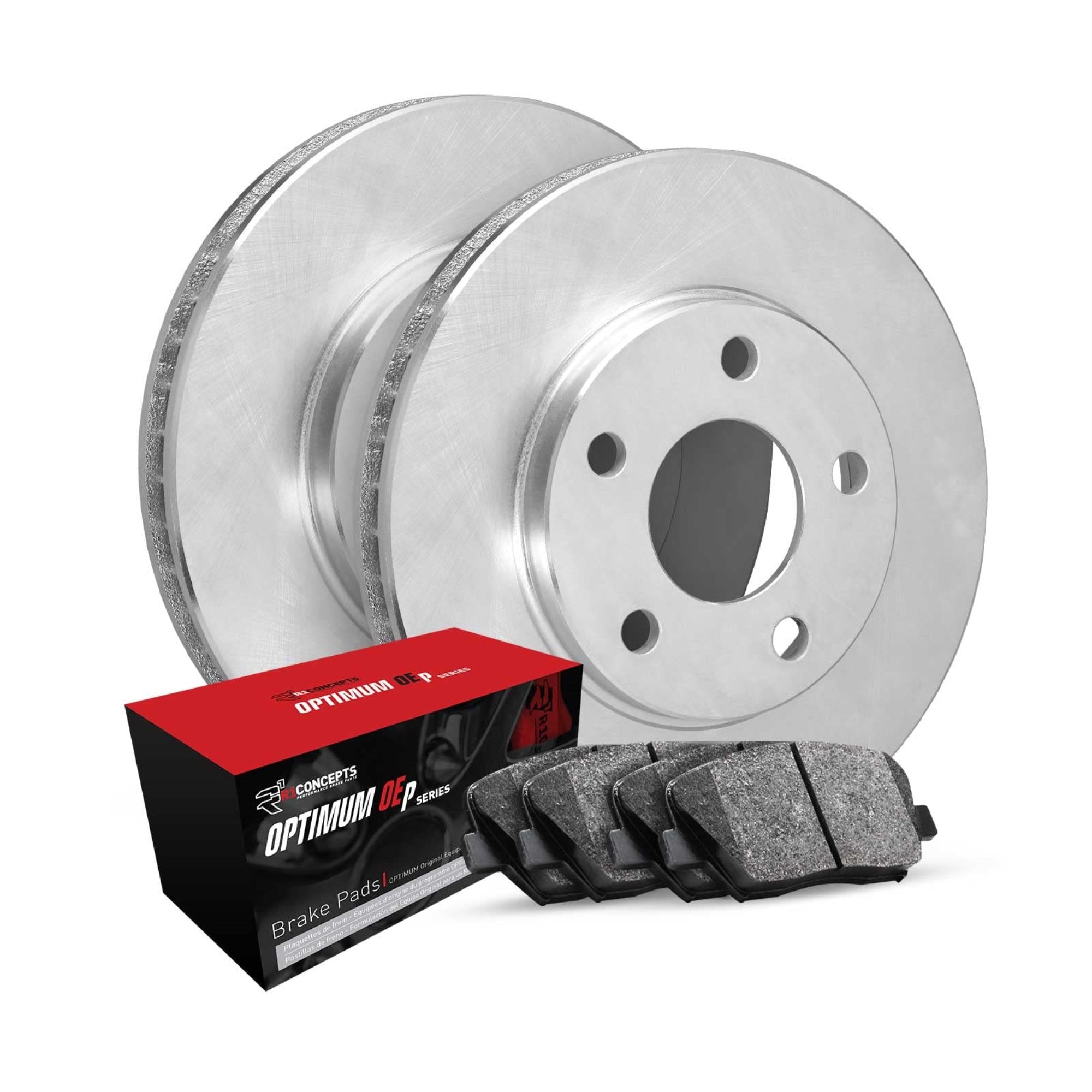 R1 Concepts Disc Brake Rotor Set with Optimum Oe Pads WFUN1-74328