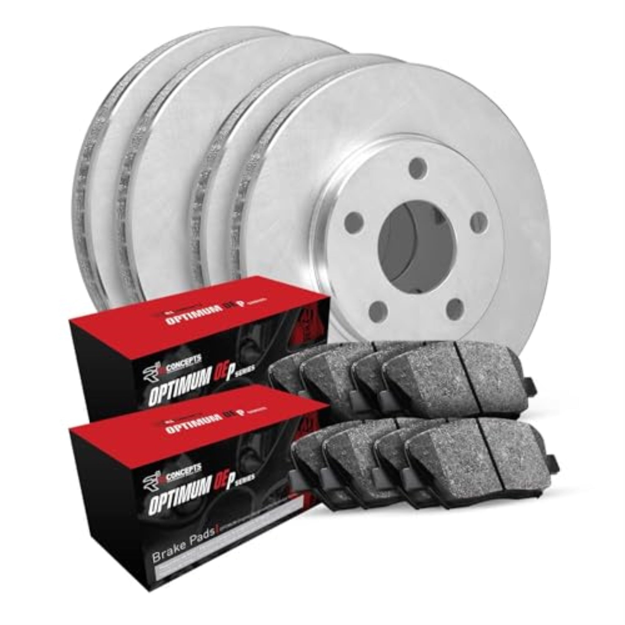 R1 Concepts Disc Brake Rotor and Drum Set with Optimum Oe Pads and Shoes WFUN2-63000