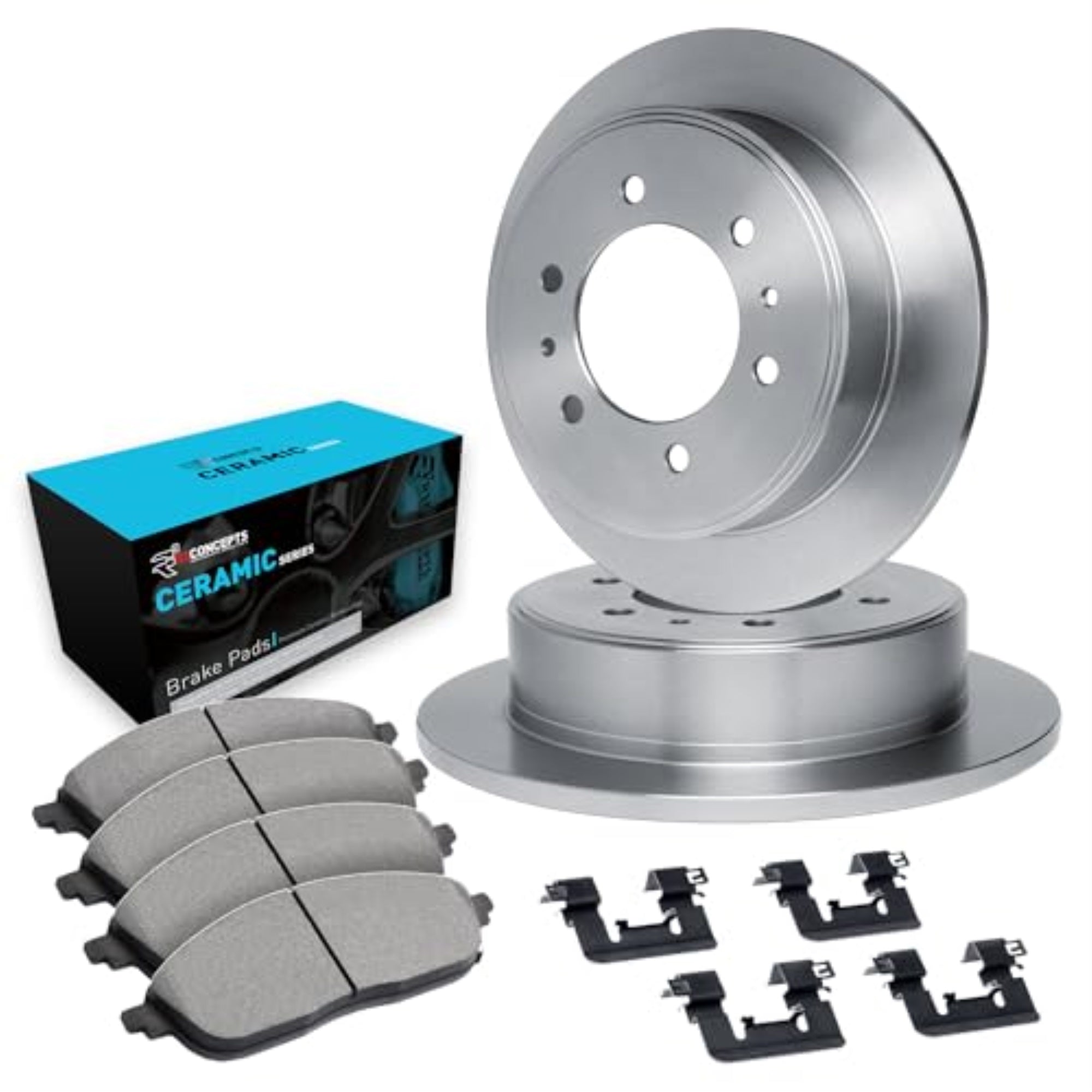R1 Concepts Disc Brake Rotor Set with Ceramic Pads and Hardware WFWH1-52021