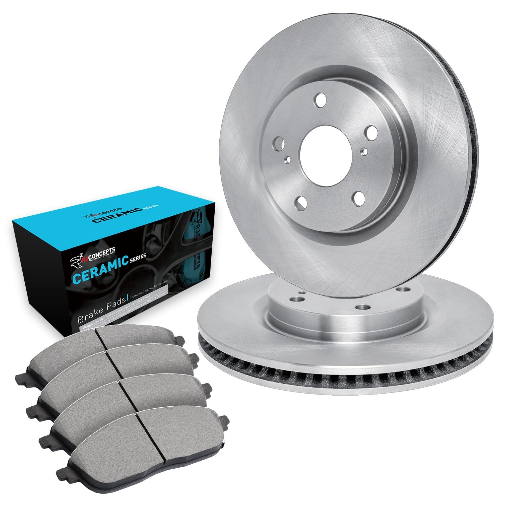 R1 Concepts Disc Brake Rotor Set with Ceramic Pads WFWN1-02016