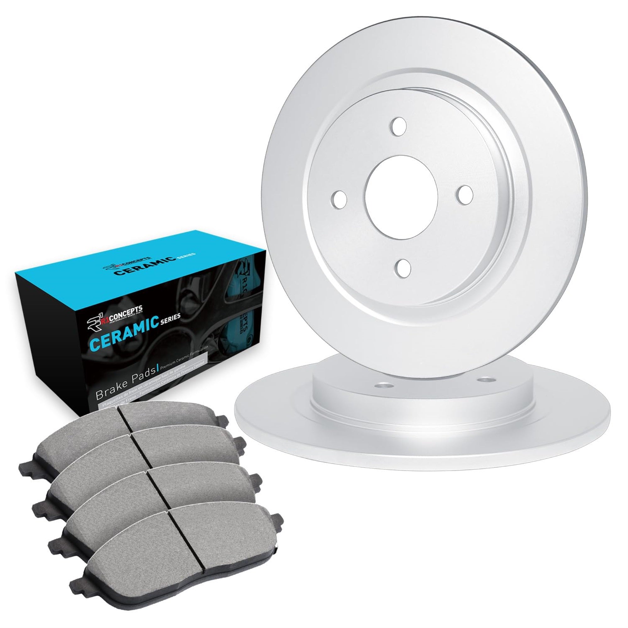 R1 Concepts Disc Brake Rotor Set with Ceramic Pads WFWN1-16004