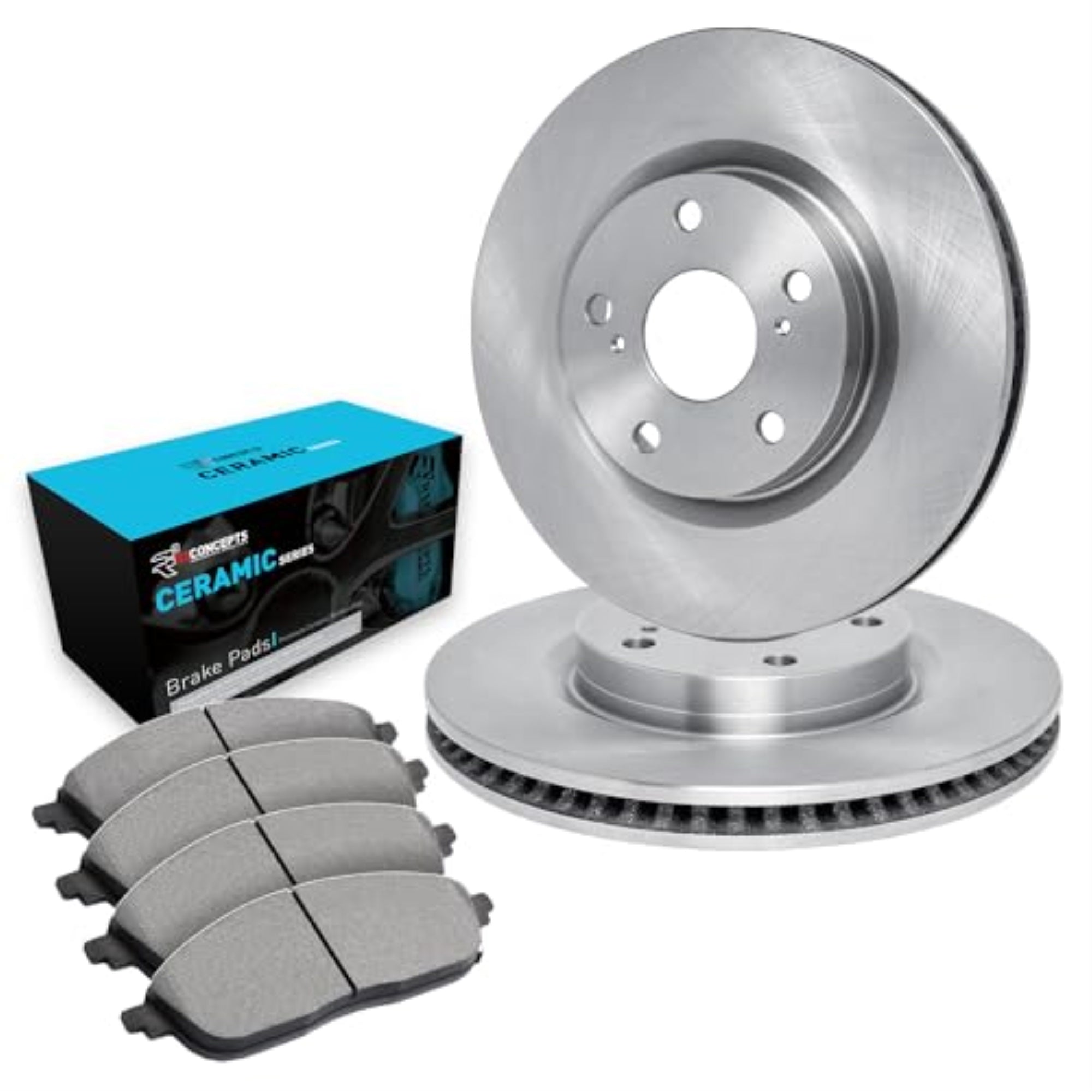 R1 Concepts Disc Brake Rotor Set with Ceramic Pads WFWN1-46010