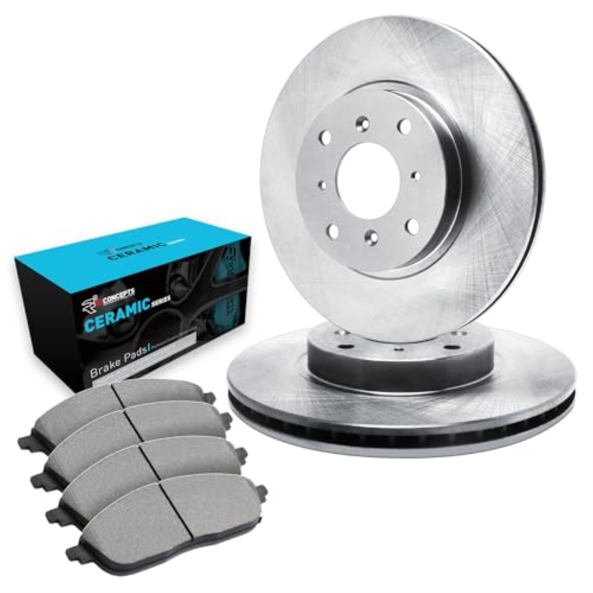 R1 Concepts Disc Brake Rotor Set with Ceramic Pads WFWN1-47010