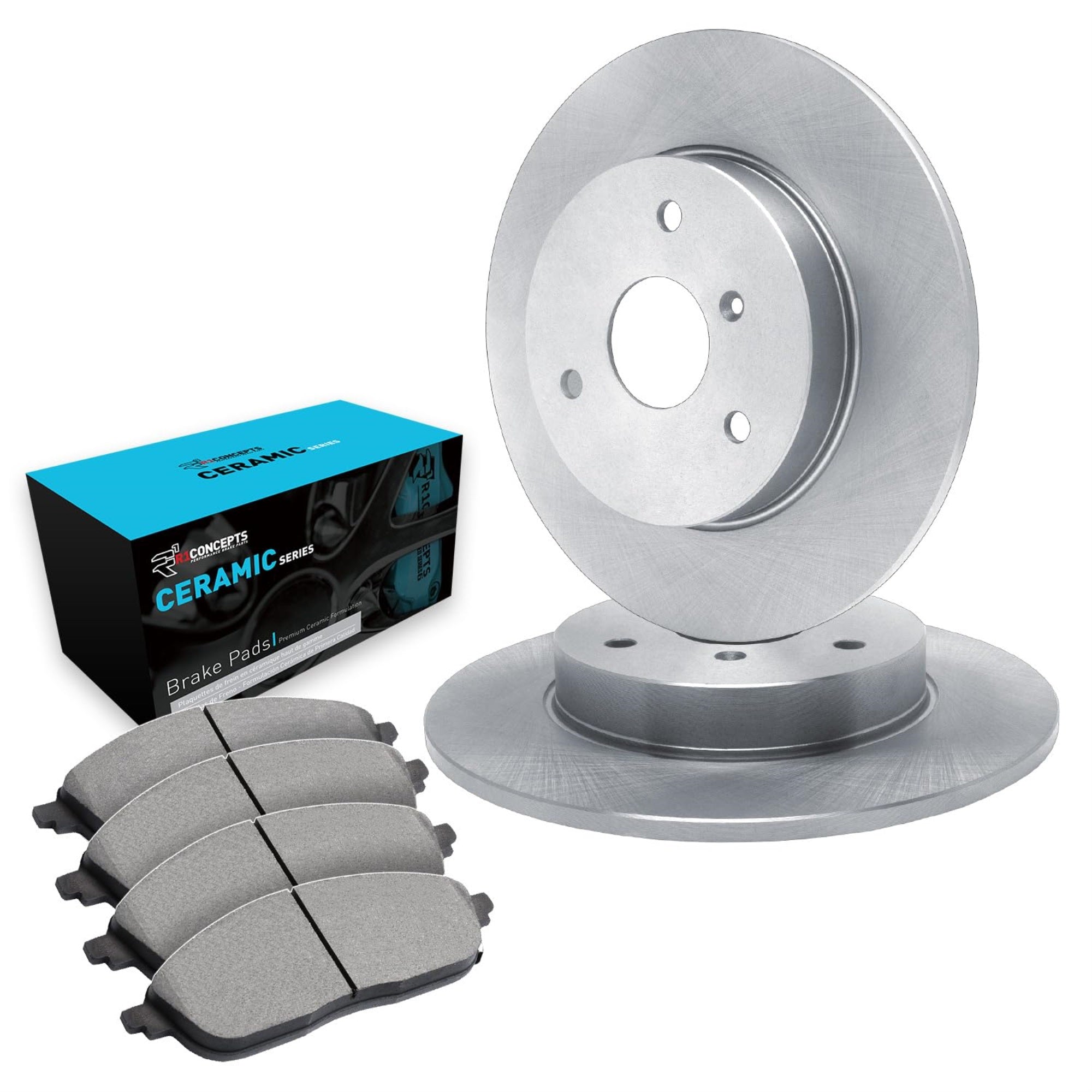 R1 Concepts Disc Brake Rotor Set with Ceramic Pads WFWN1-63018